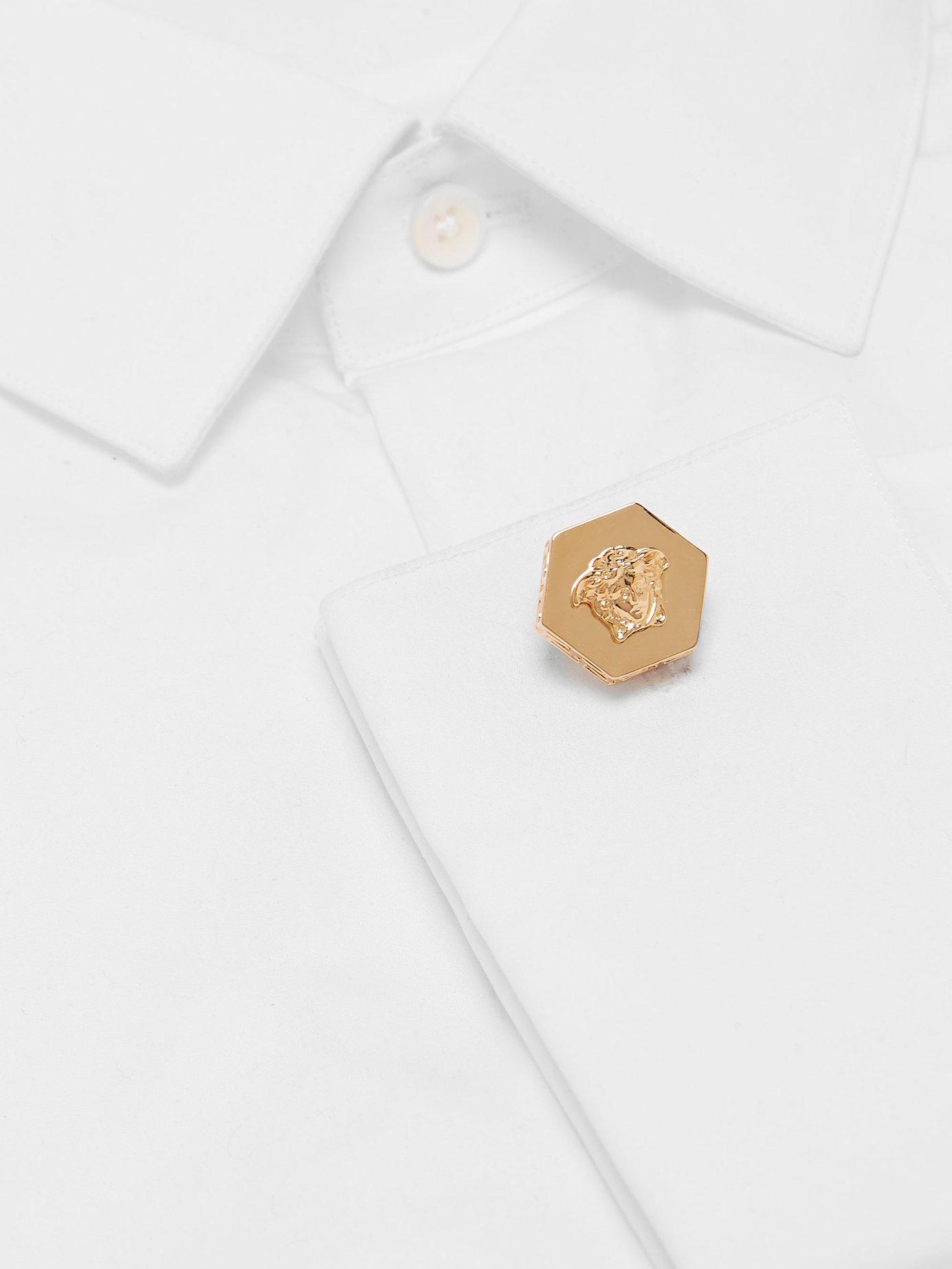 Versace Medusa Goldtone Cufflinks in Metallic for Men Lyst