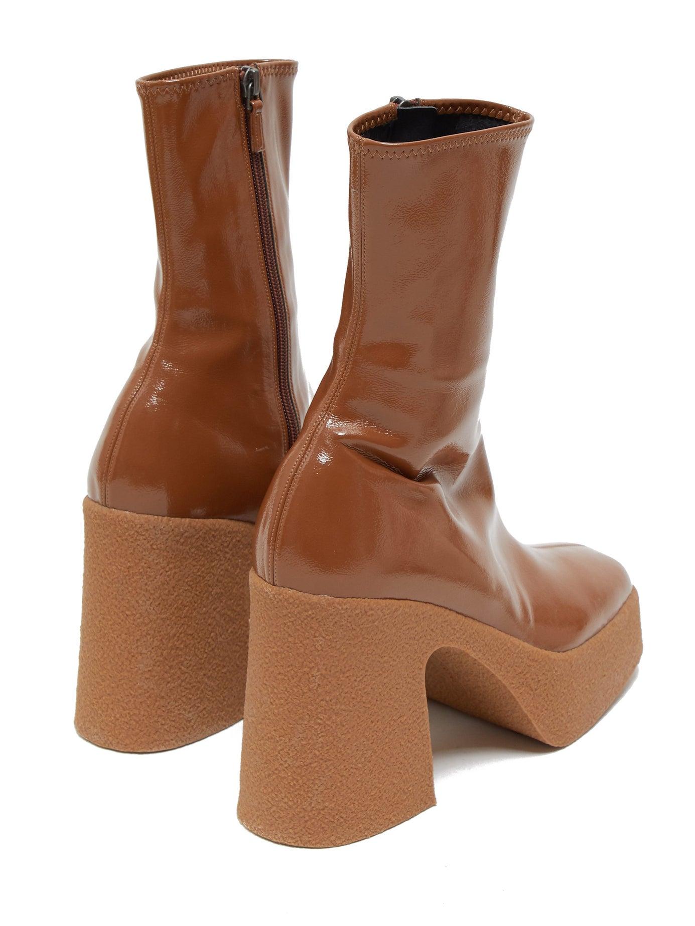 stella mccartney brown platform boots