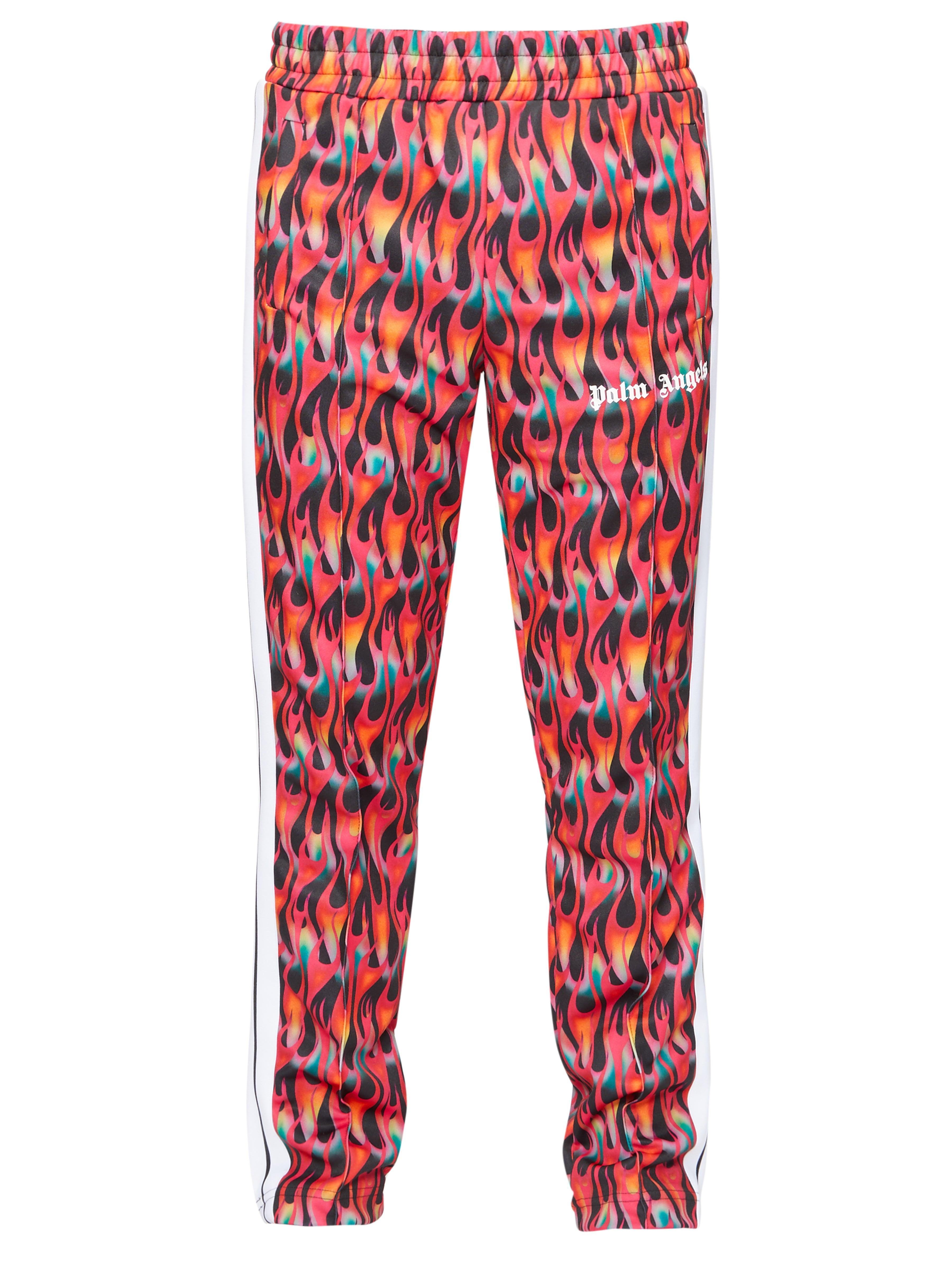 Pantalon de jogging à bandes et imprimé flamme Palm Angels pour homme en  coloris Rouge | Lyst