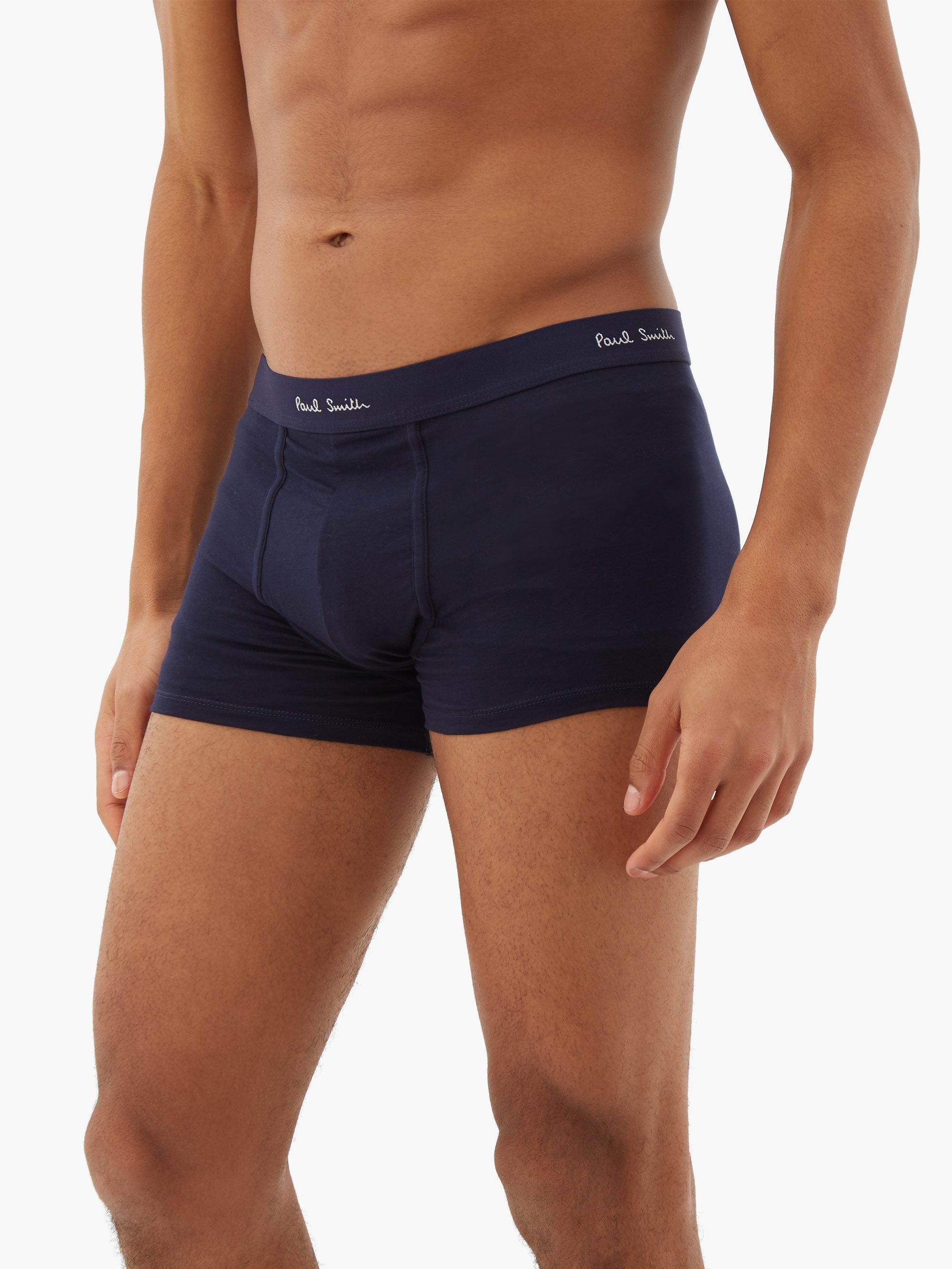 Paul Smith Pack Of Three Cottonblend Boxer Briefs in Navy (Blue) for