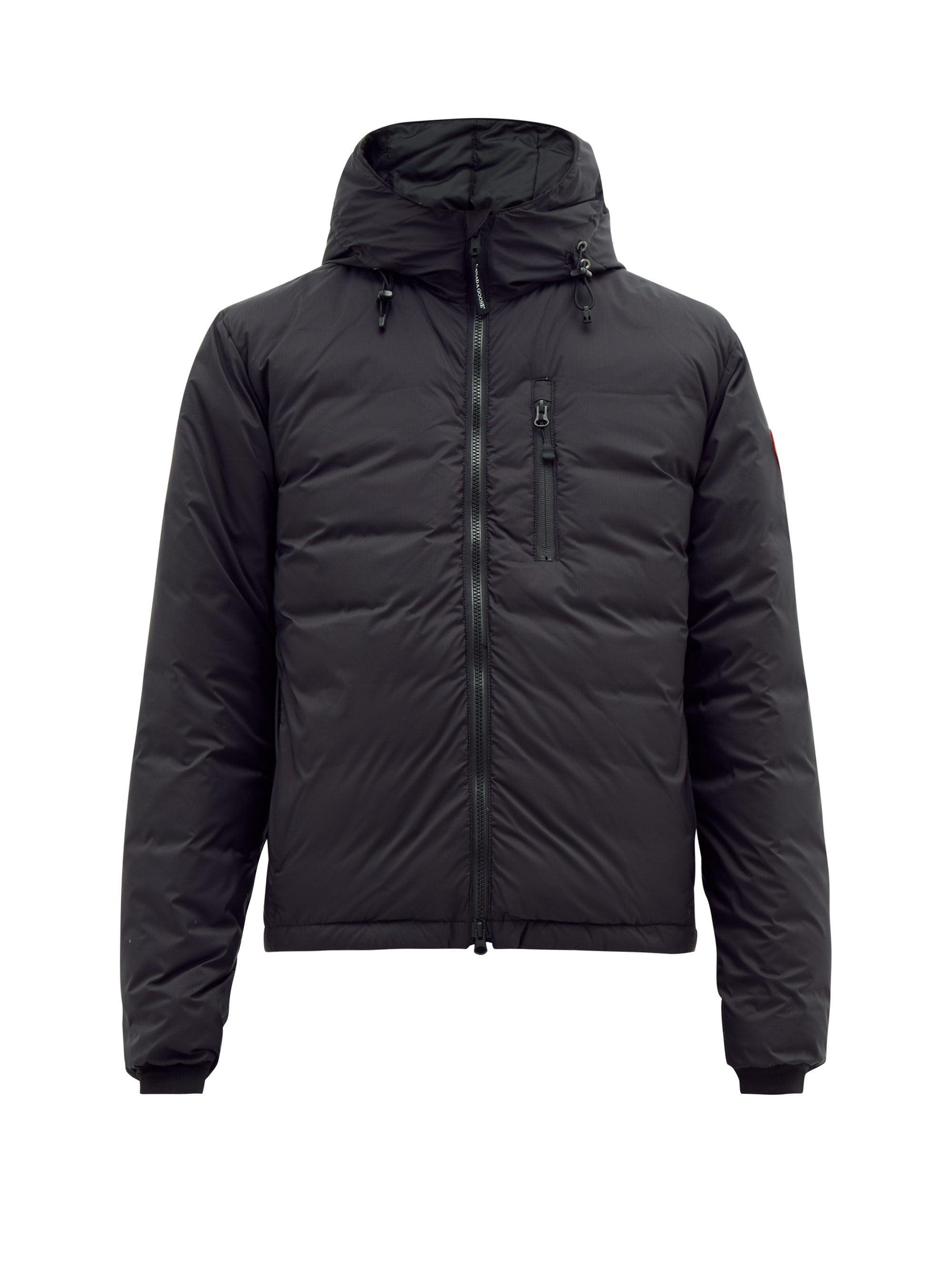 Canada Goose Goose Lodge Packable Down Hooded Jacket in Black for Men ...