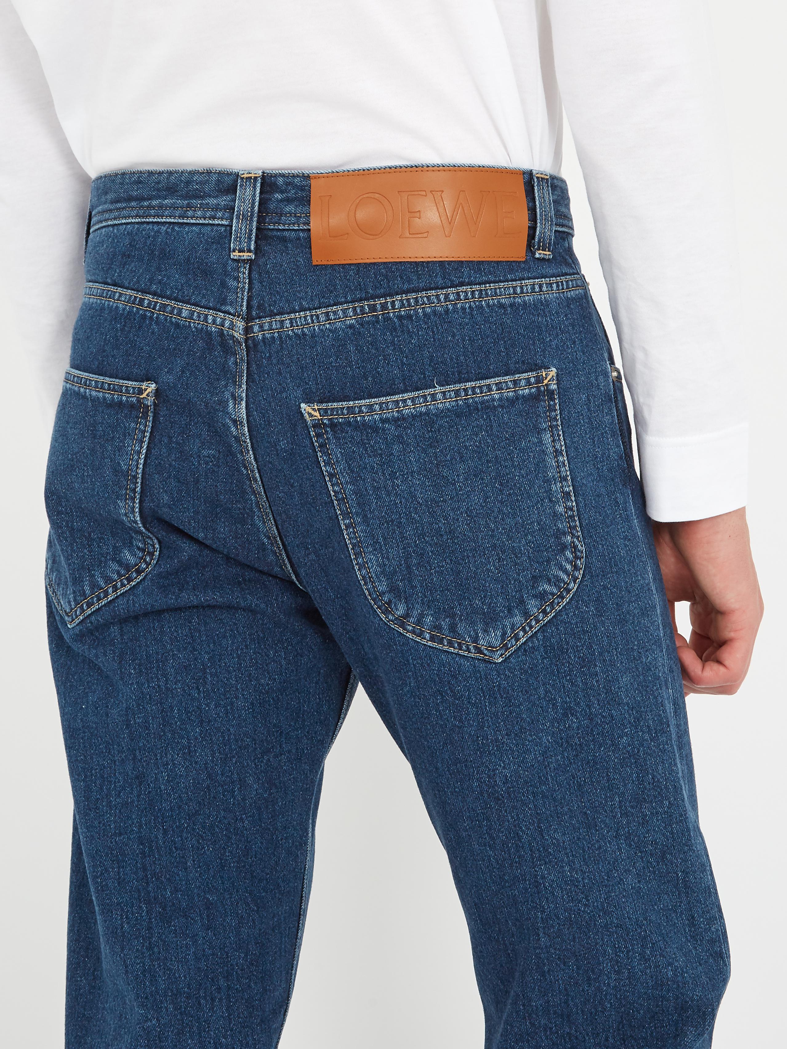 Lyst Loewe Cottondenim Jeans in Blue for Men