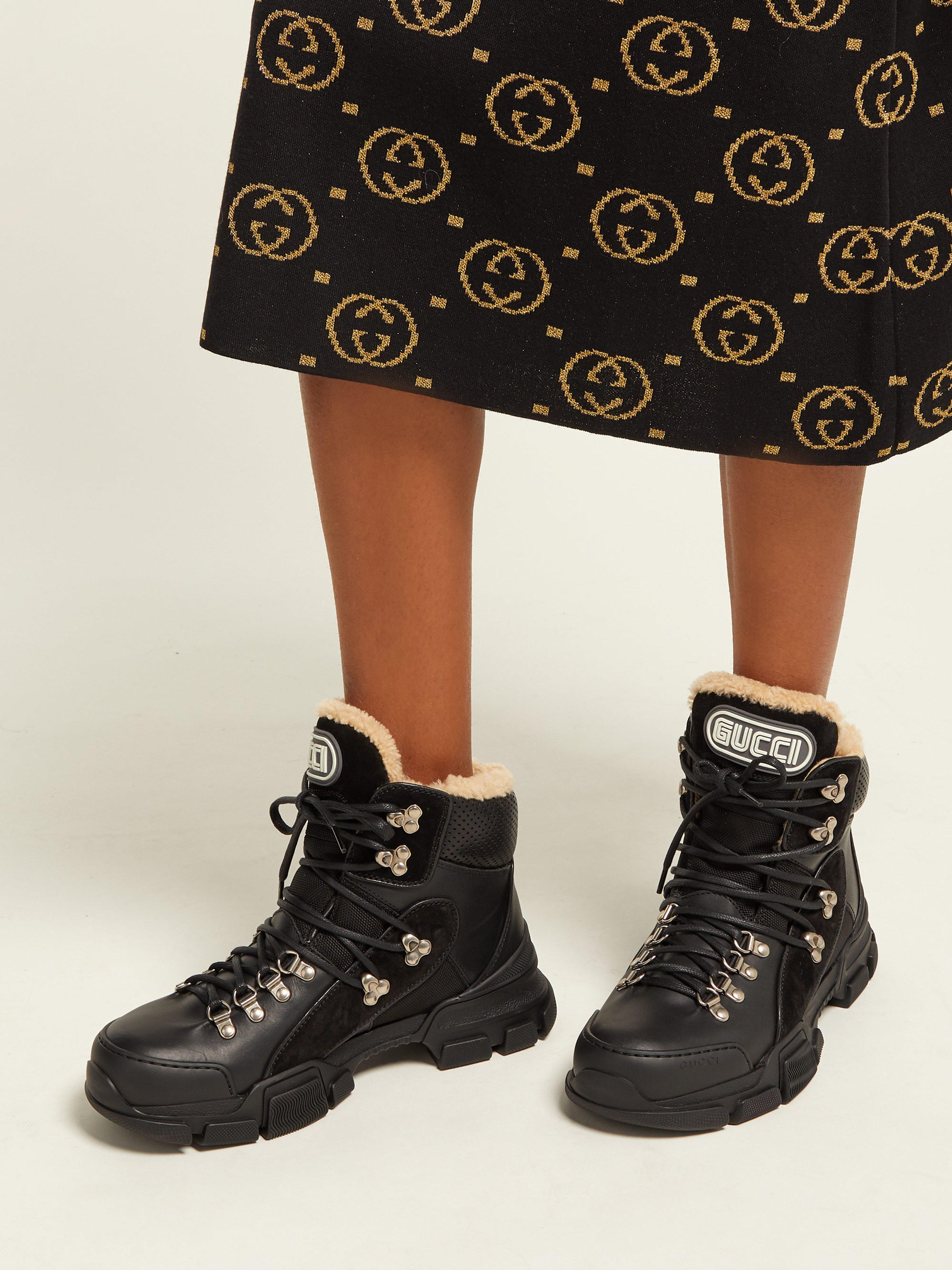 Gucci Leather Journey High-top Sneakers 