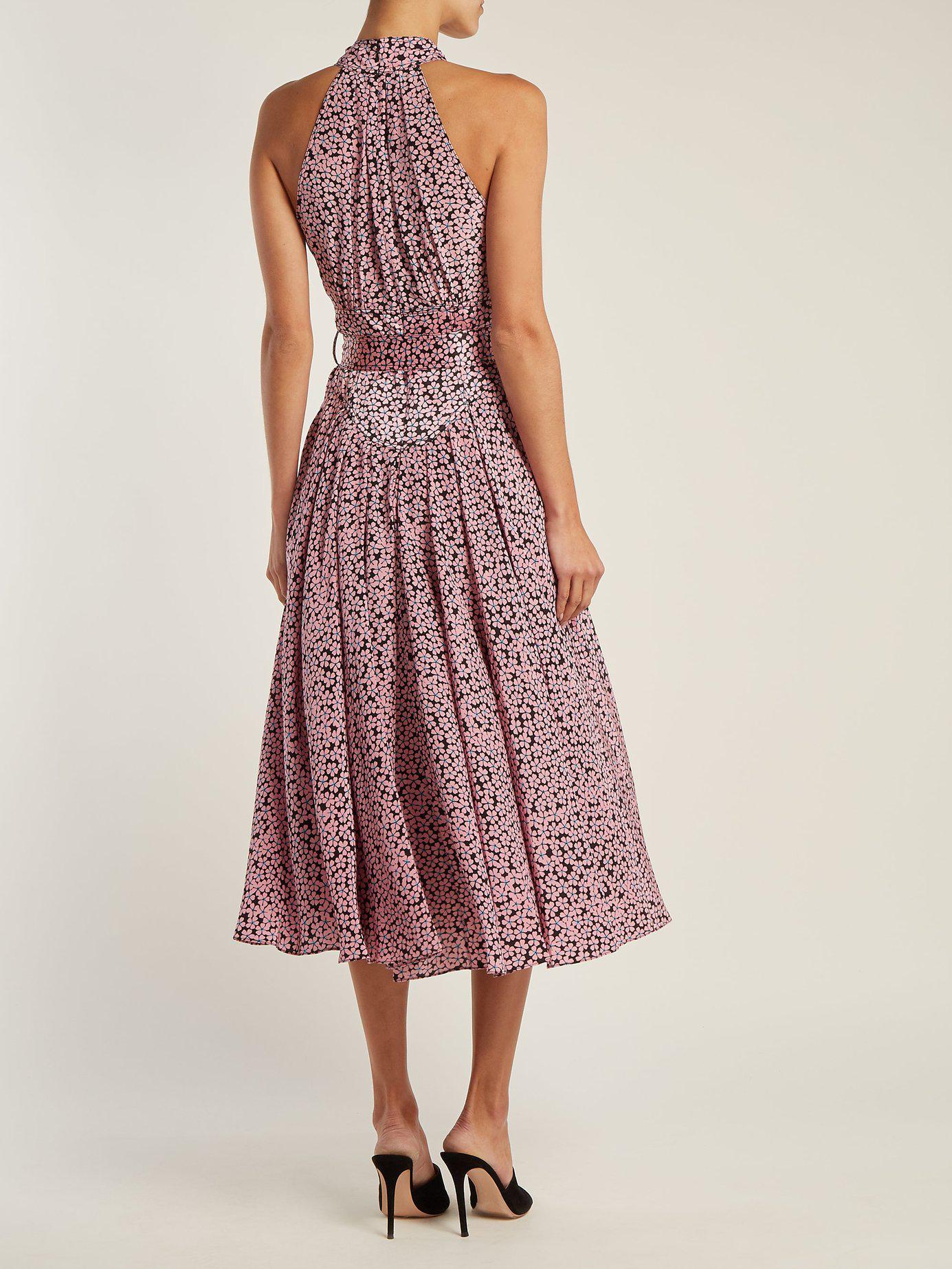 dvf pink dress