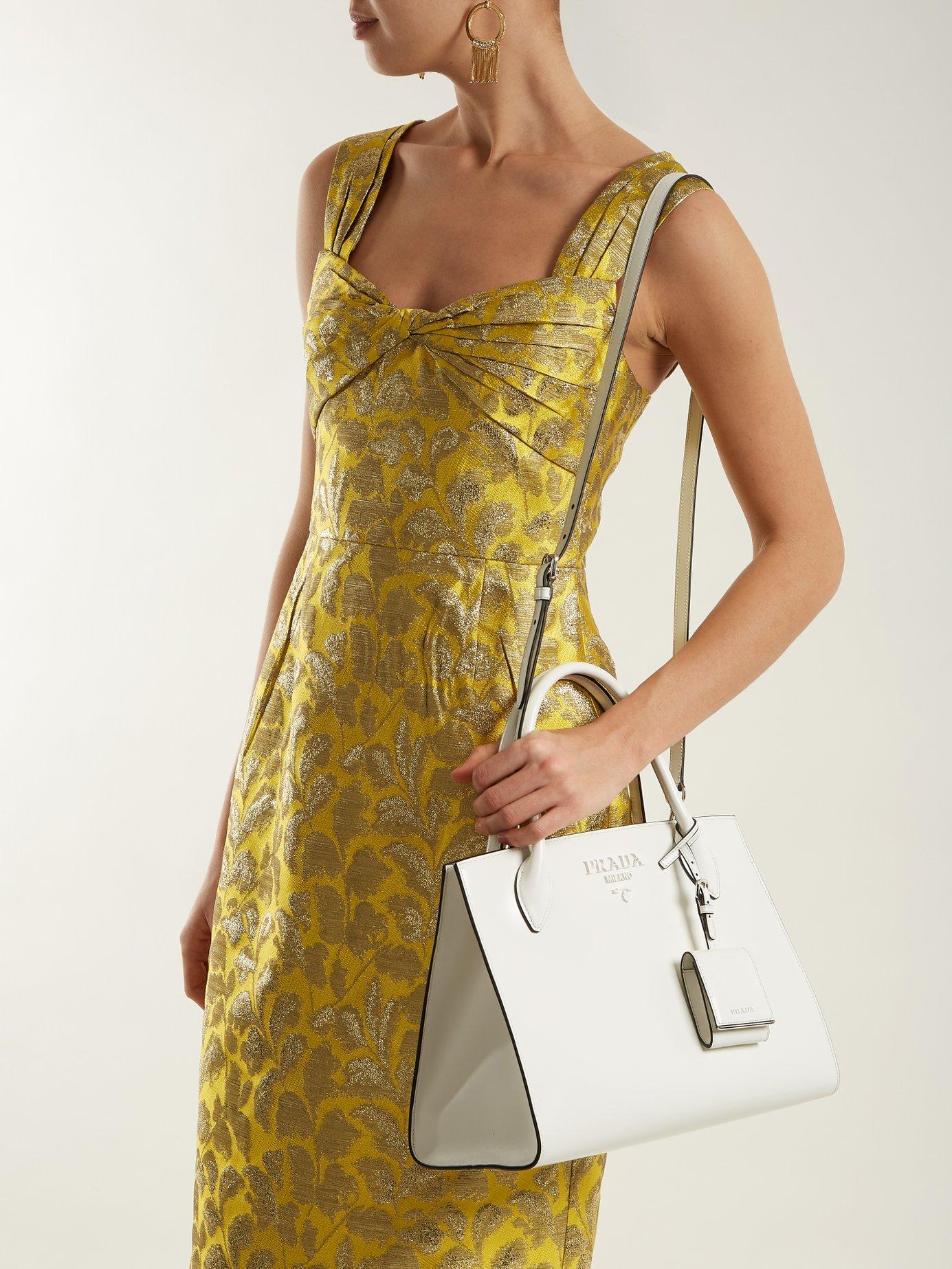 prada monochrome tote bag