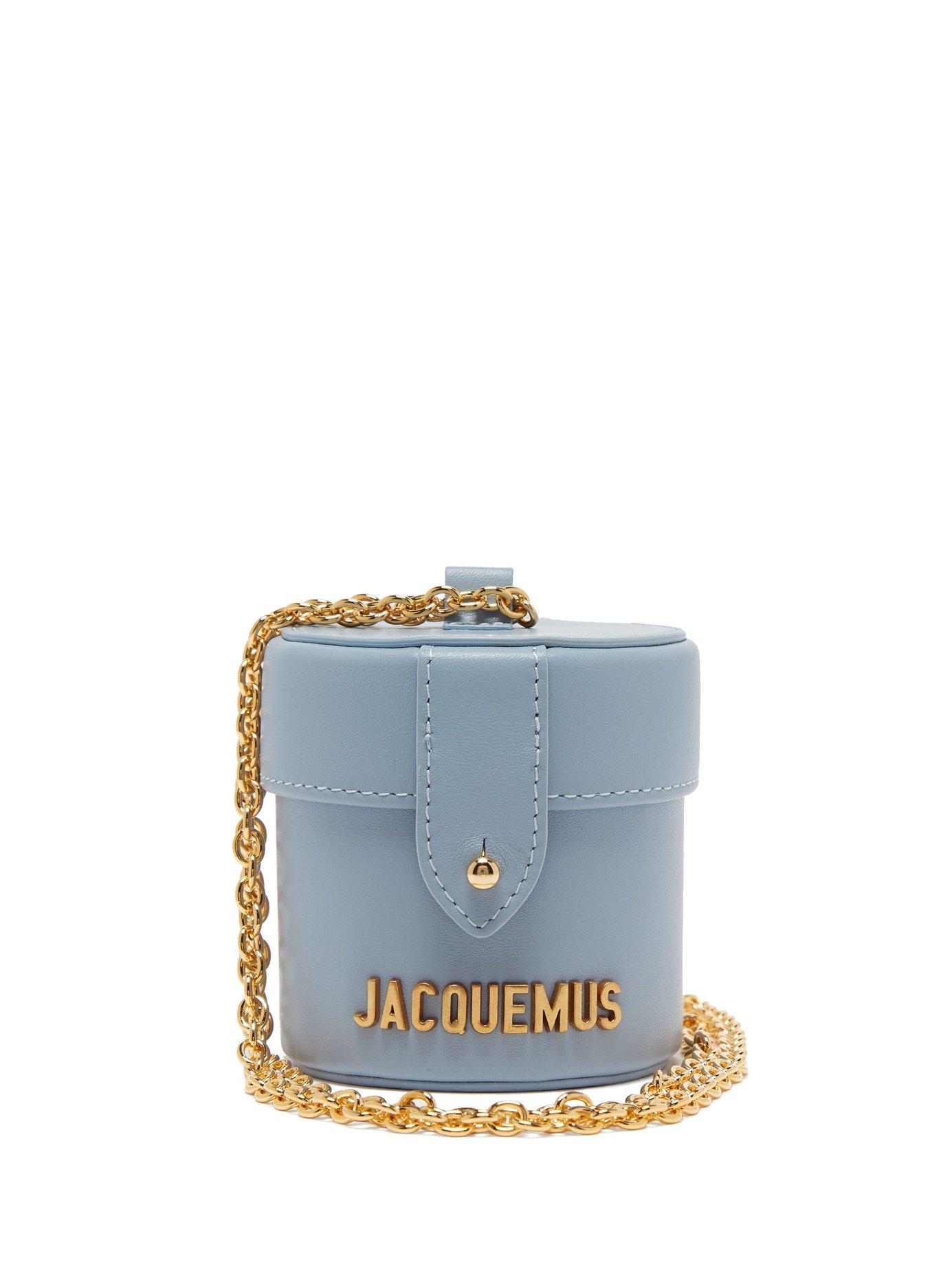 Jacquemus Le Vanity Micro Leather Bag in Light Blue (Blue) Lyst