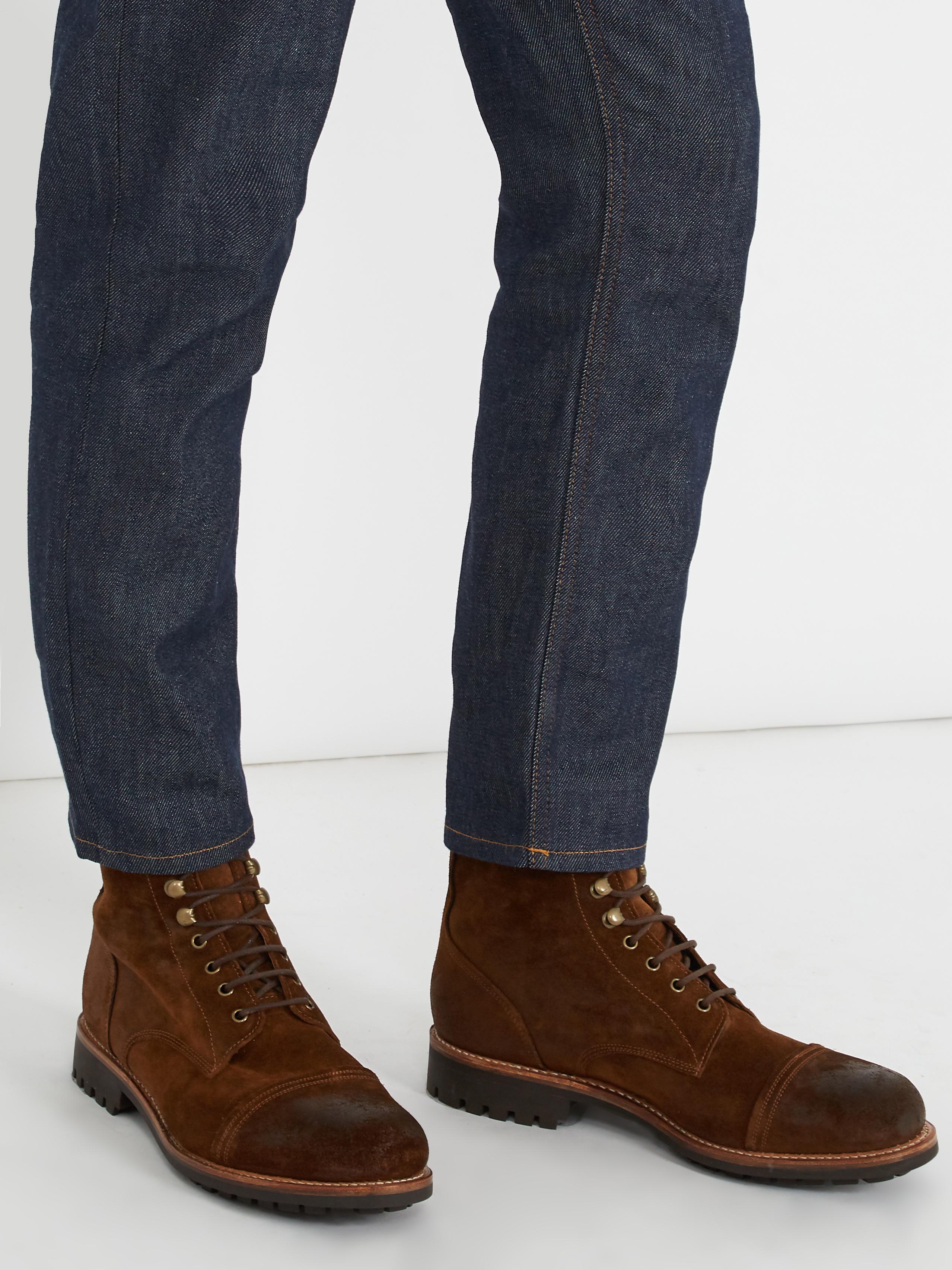 grenson suede boots