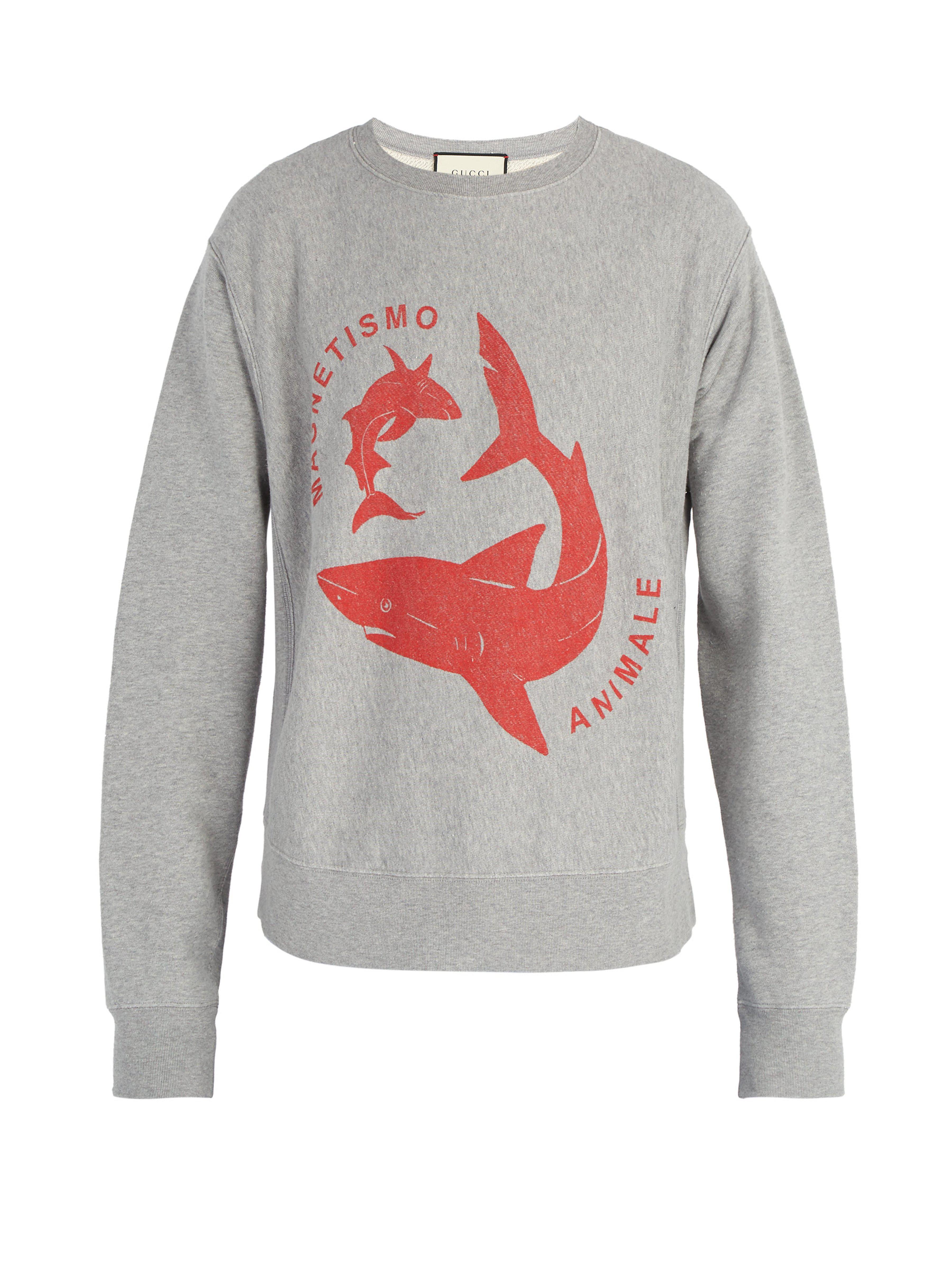 gucci shark sweater