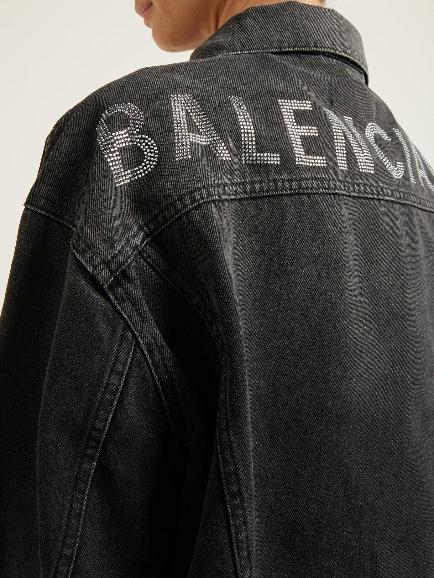 Balenciaga Monogram Denim Jacket