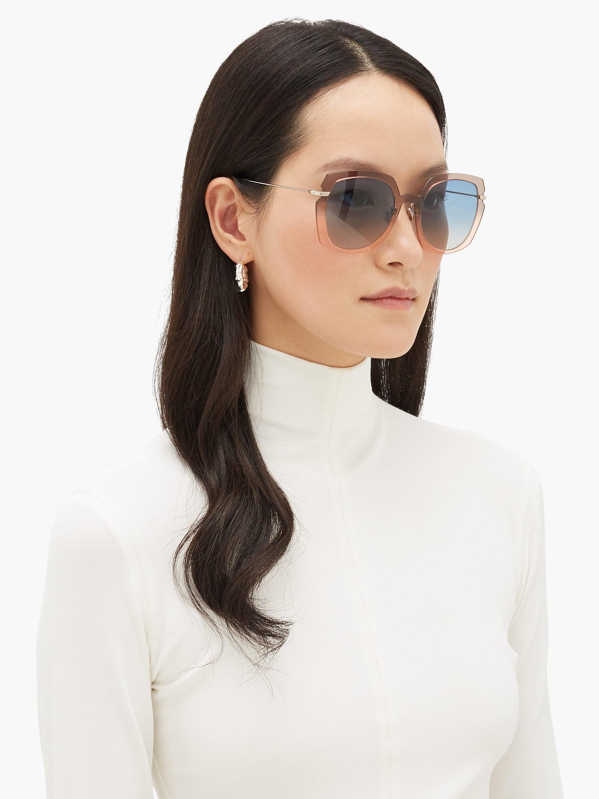 dior women's attitude 1 56mm sunglasses