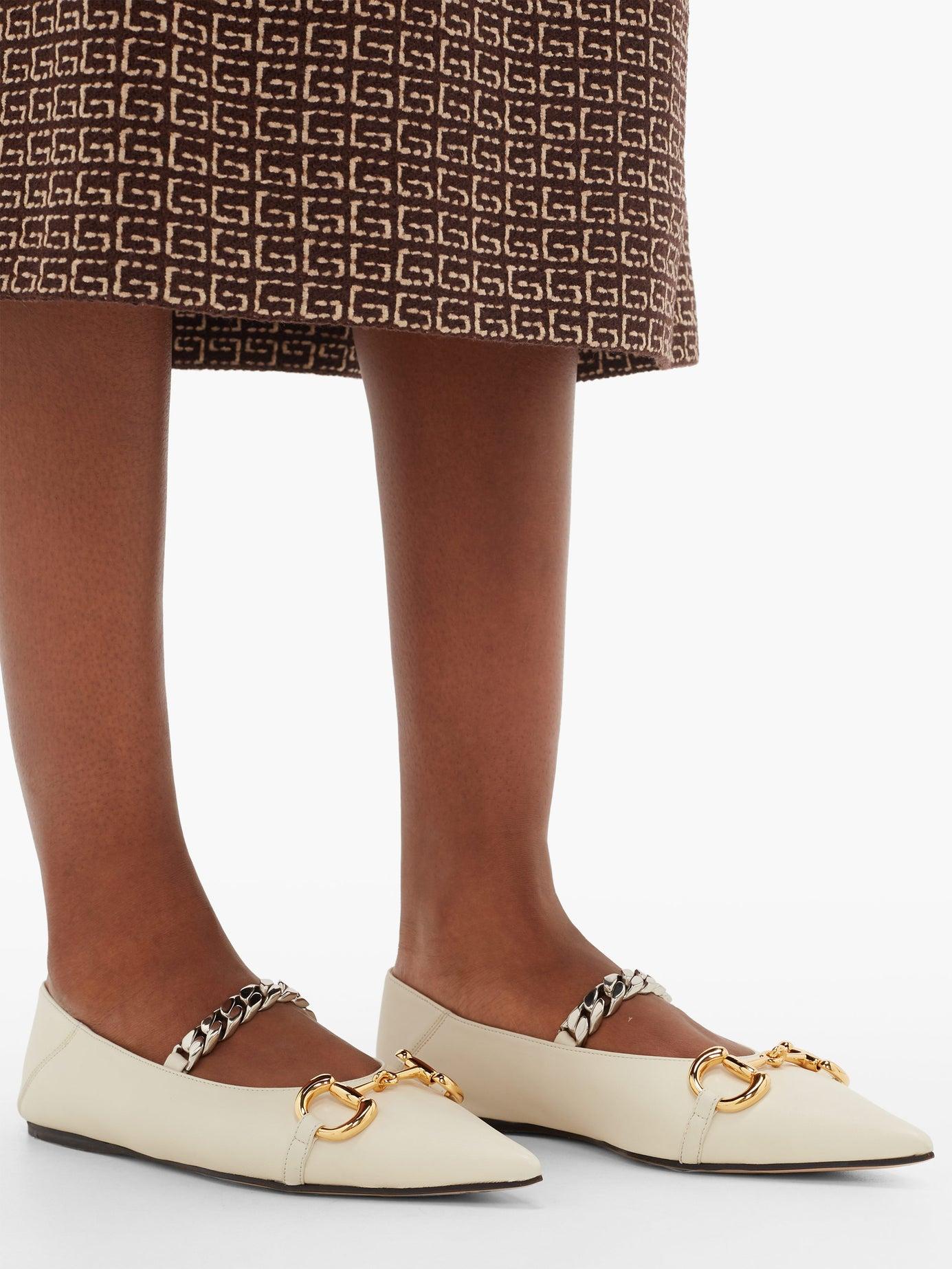 gucci deva ballet flats