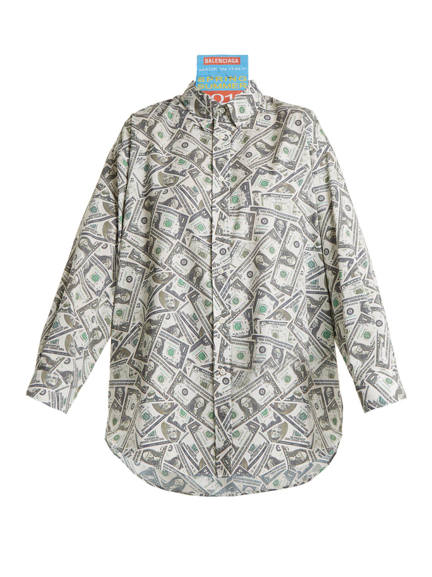 Dollar-print Woven Shirt 