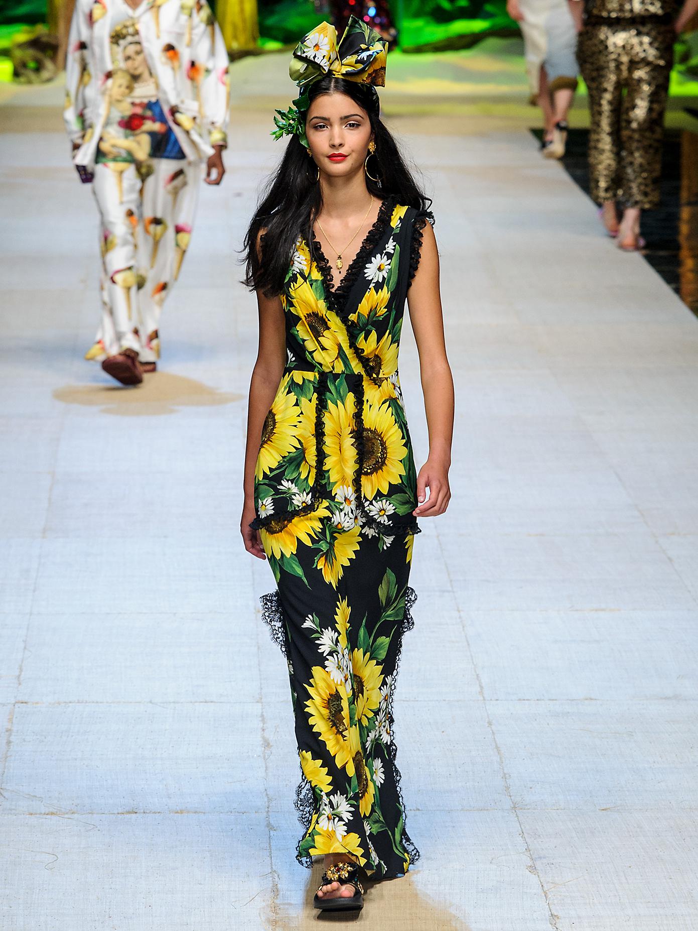 Dolce top gabbana sunflower