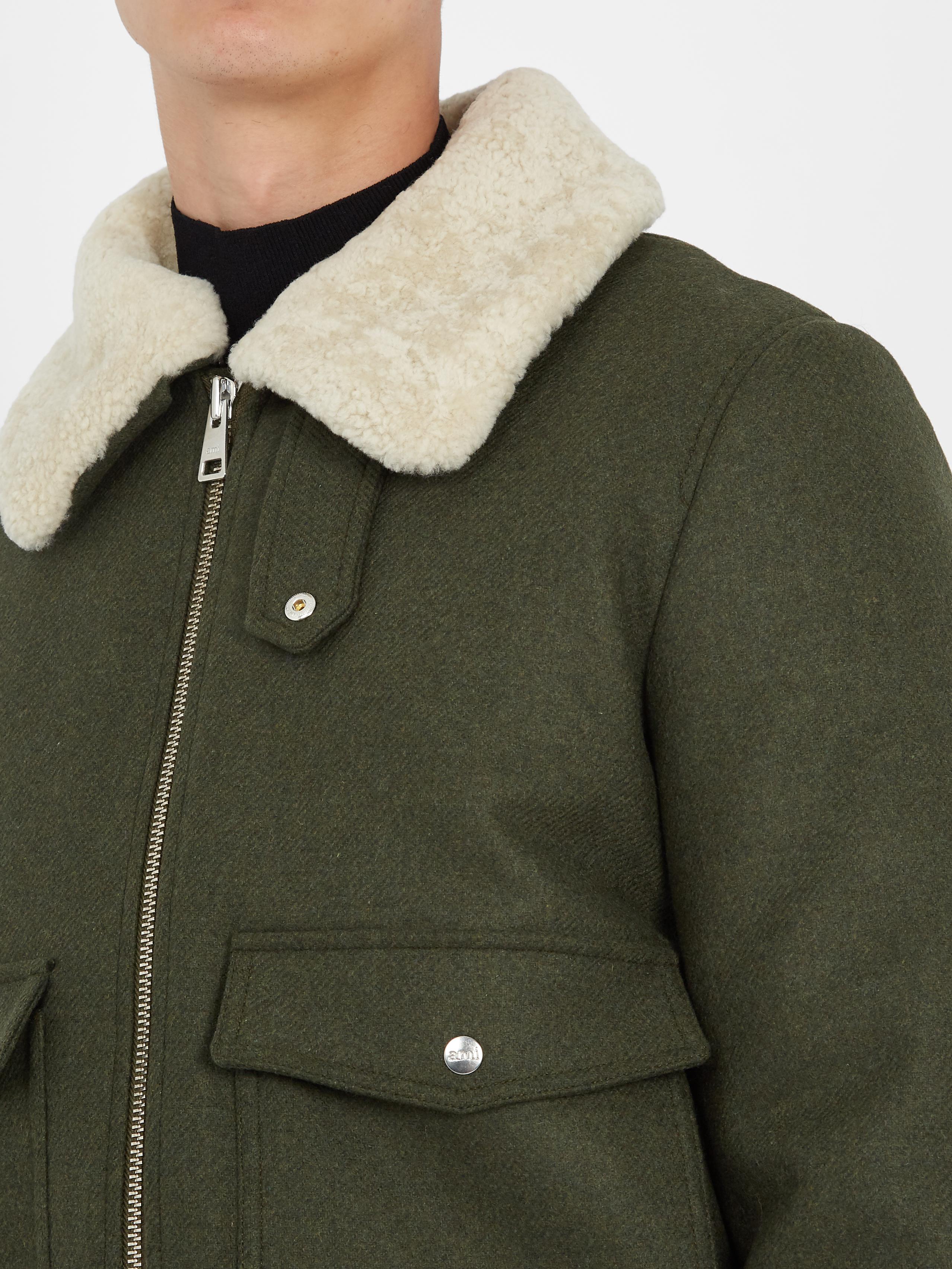 ami wool bomber