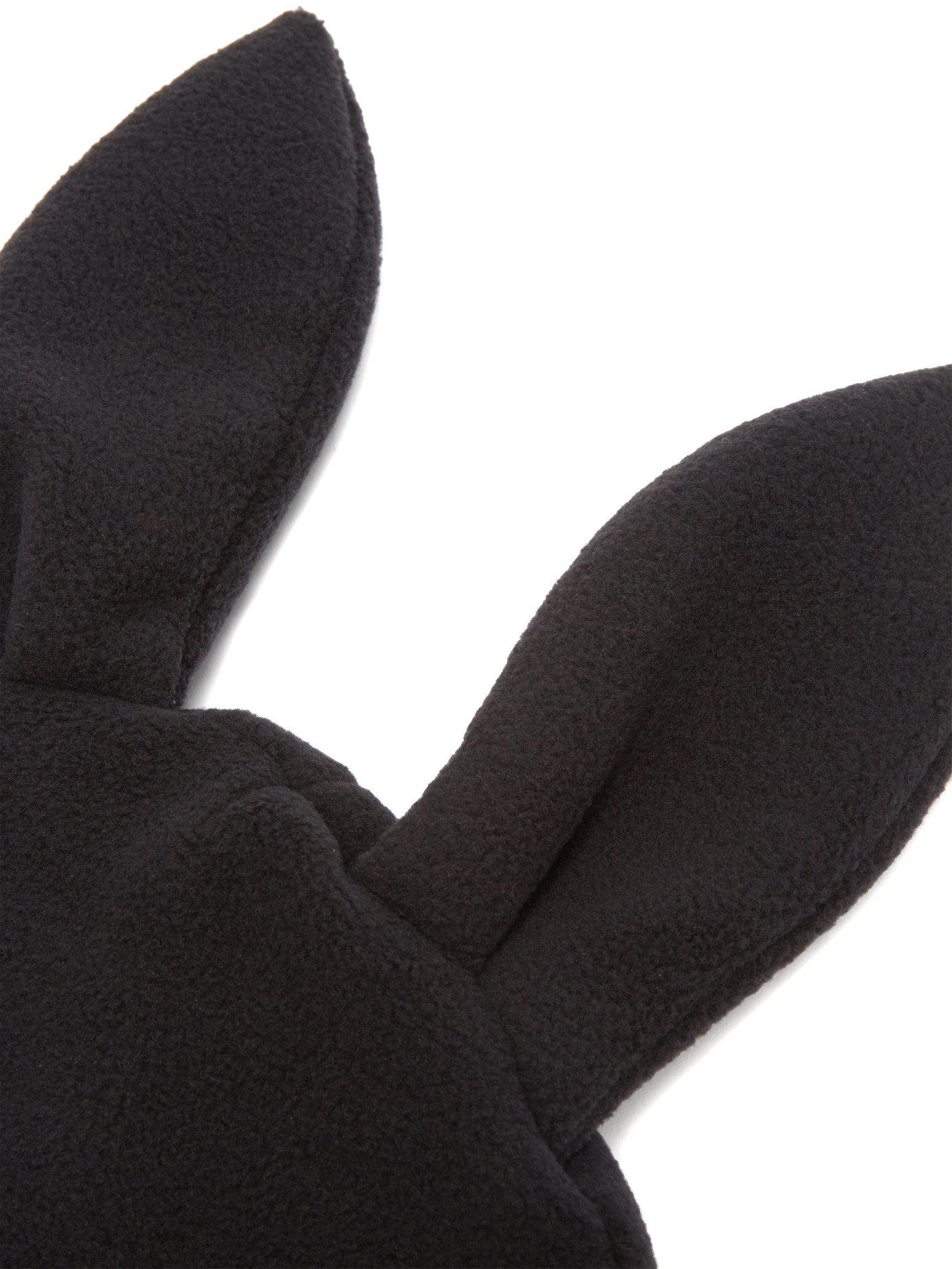 Comme des Garçons Bunny-ears Fleece Beanie in Black for Men | Lyst
