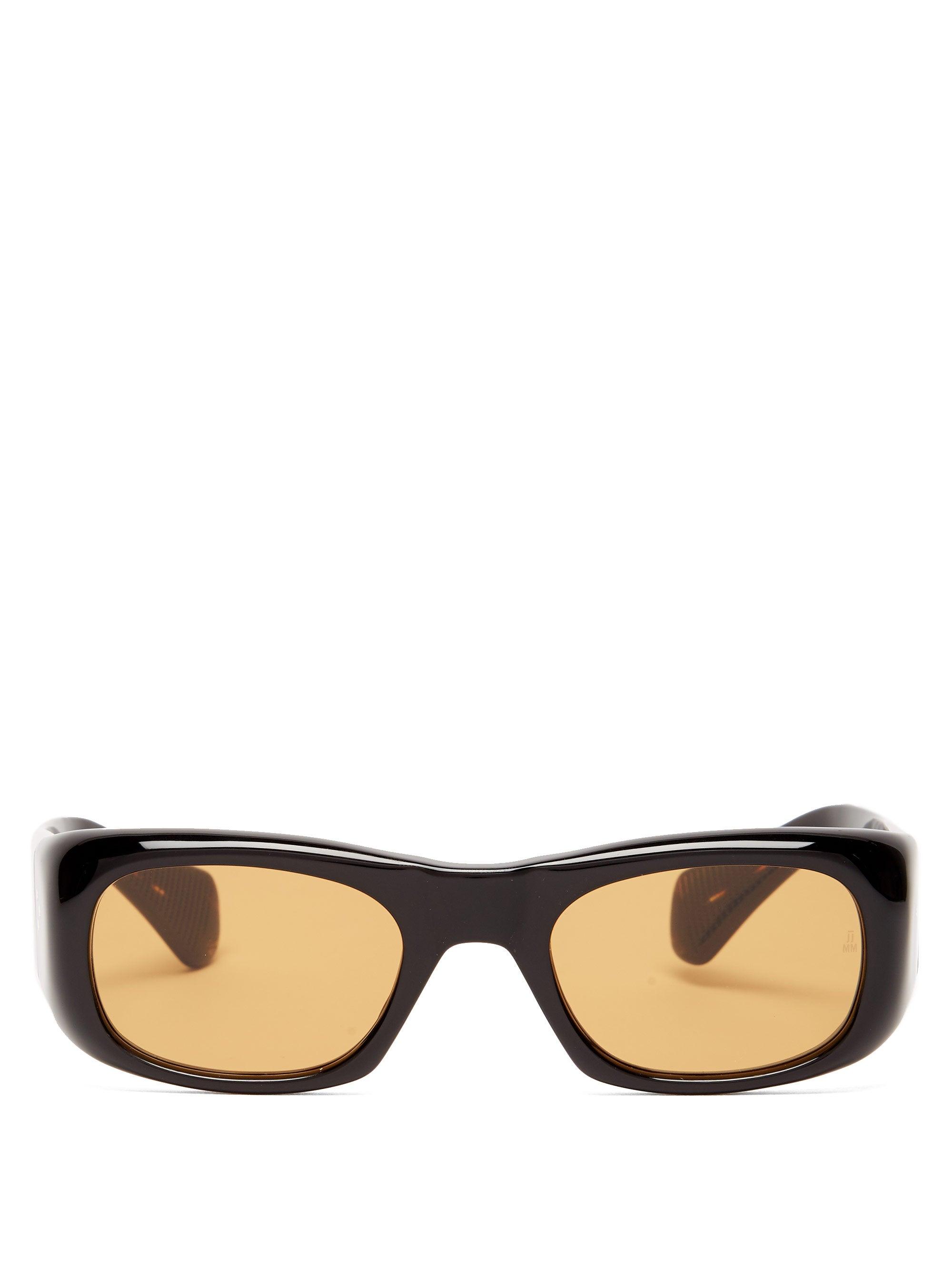 Jacques Marie Mage Ari Square Acetate Sunglasses in Black for Men | Lyst
