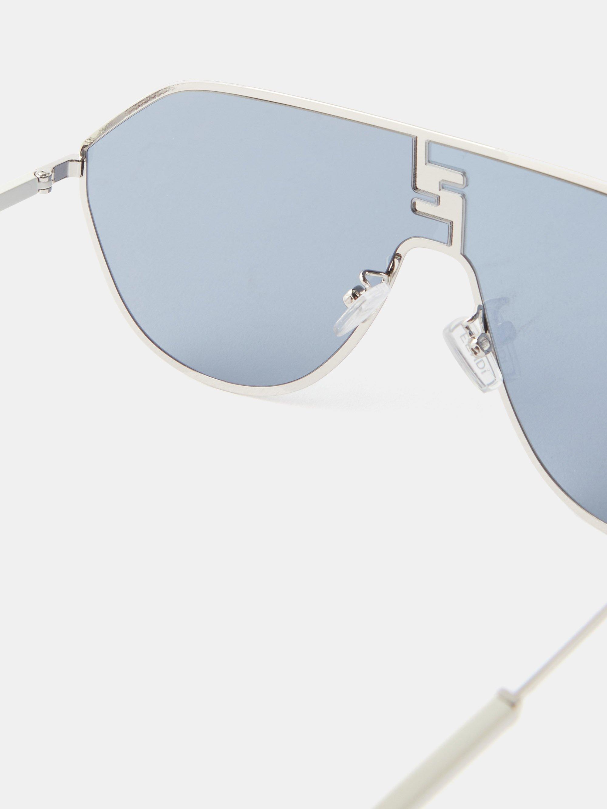 Fendi Aviator Sunglasses in Natural for Men
