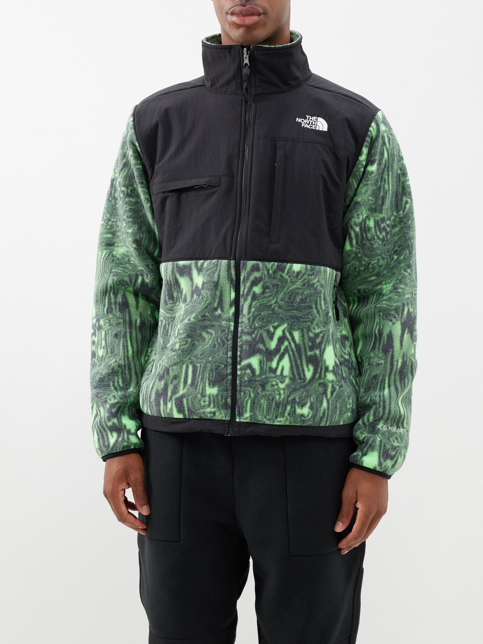 The North Face Denali Distortion-print Shell And Fleece Jacket in Green for  Men | Lyst