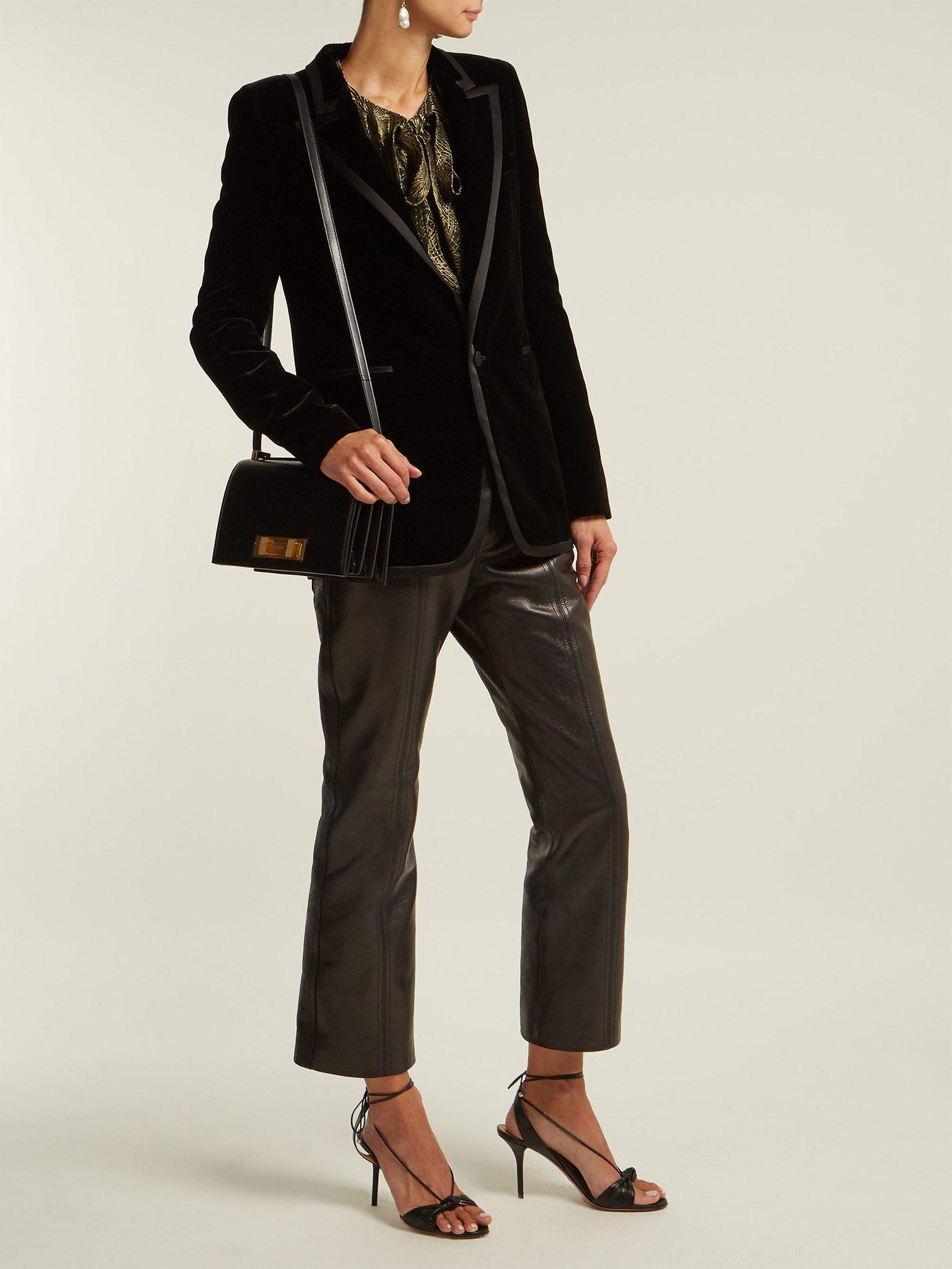 saint laurent domino leather shoulder bag