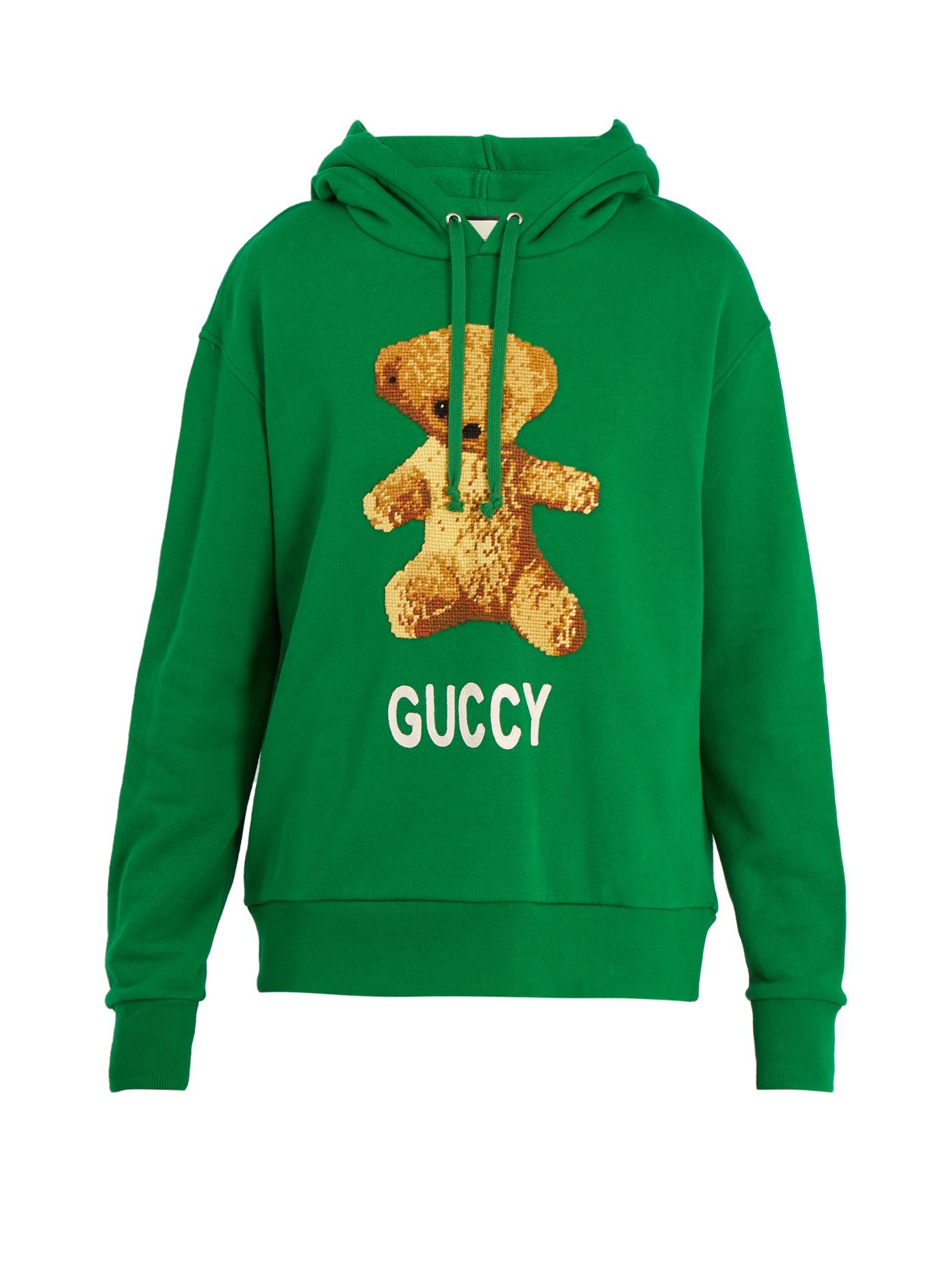 gucci green hoodie