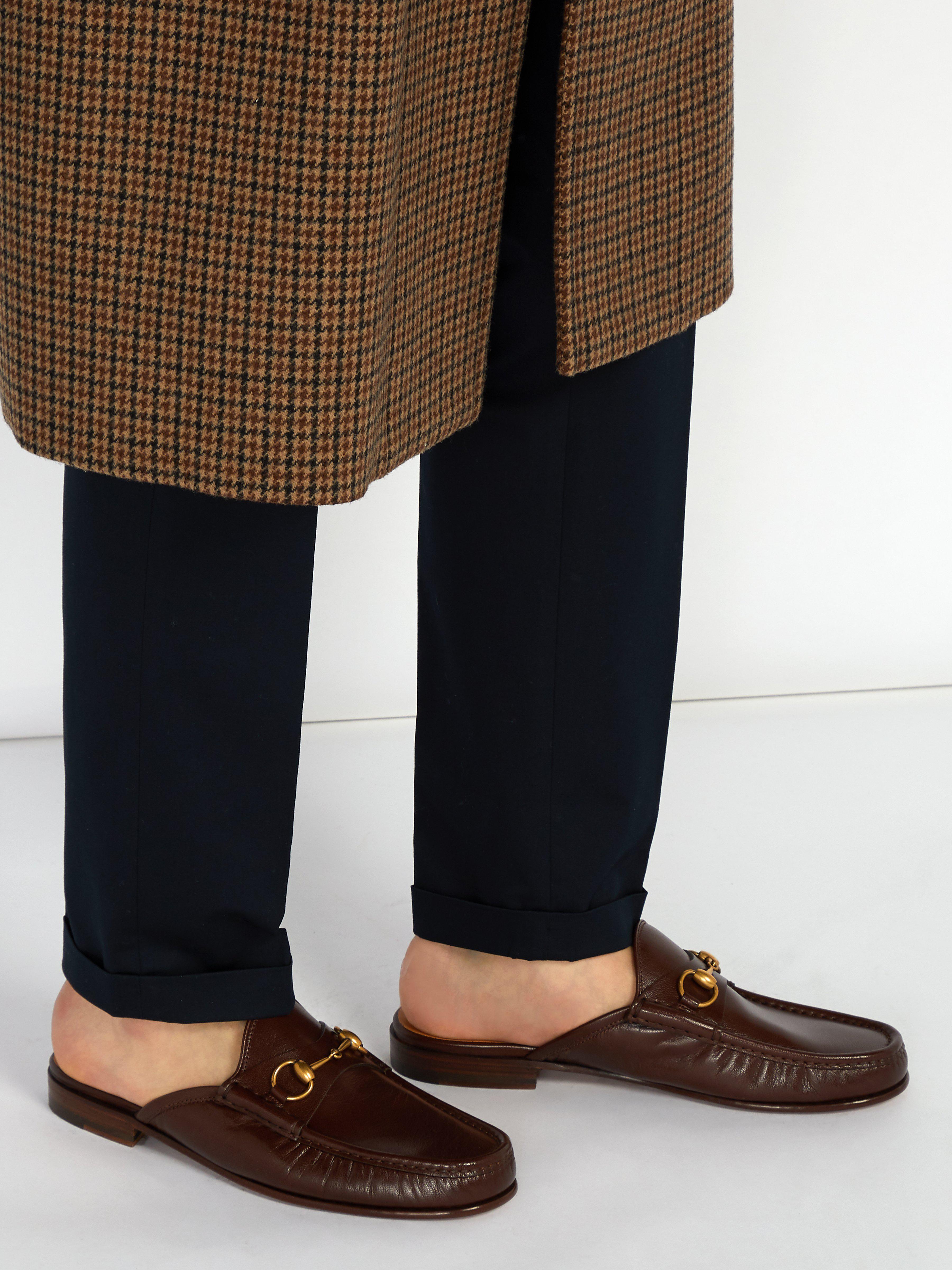 gucci backless loafers mens