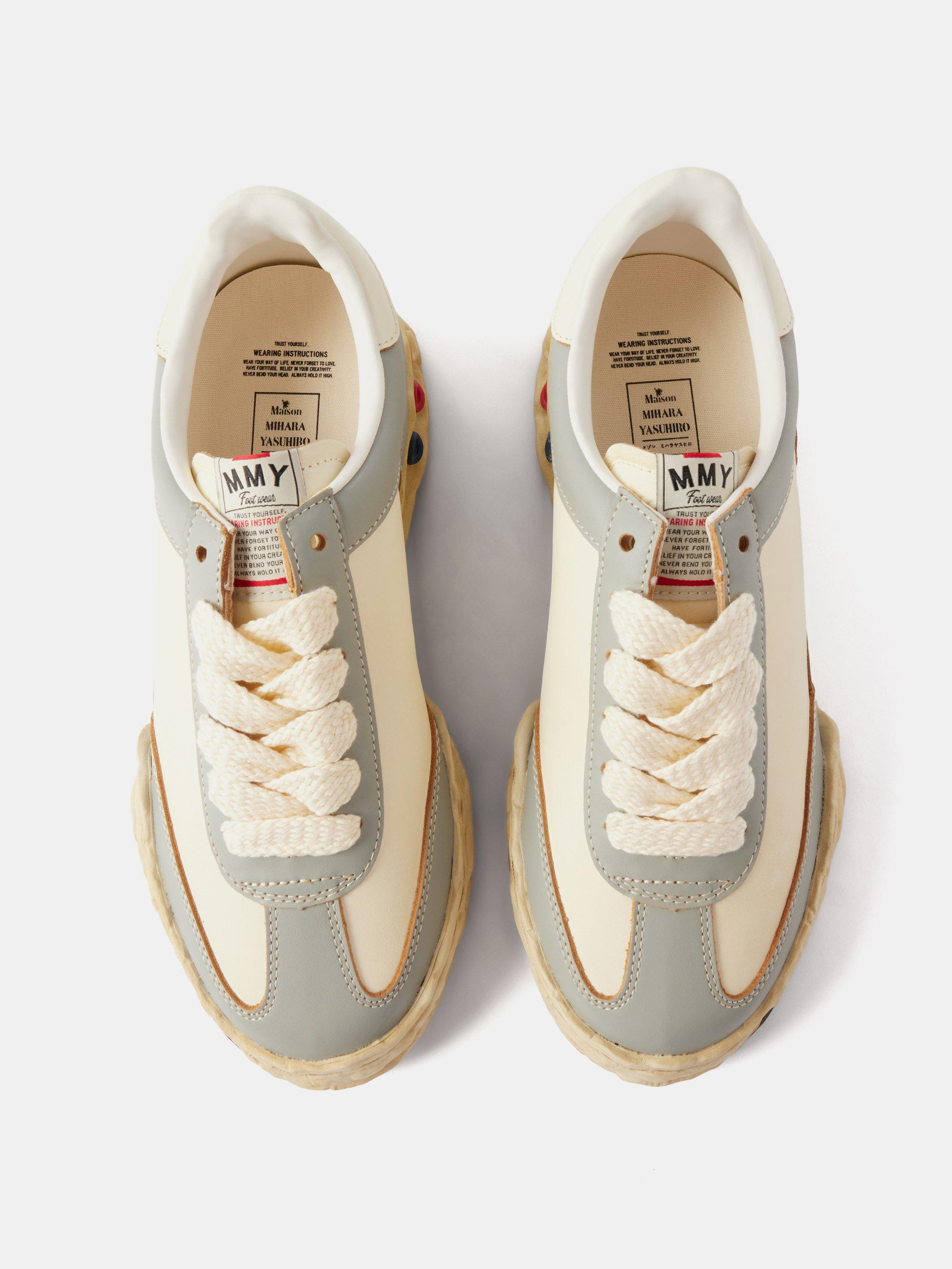 Mihara Yasuhiro Herbie Original Sole Leather Trainers in White for