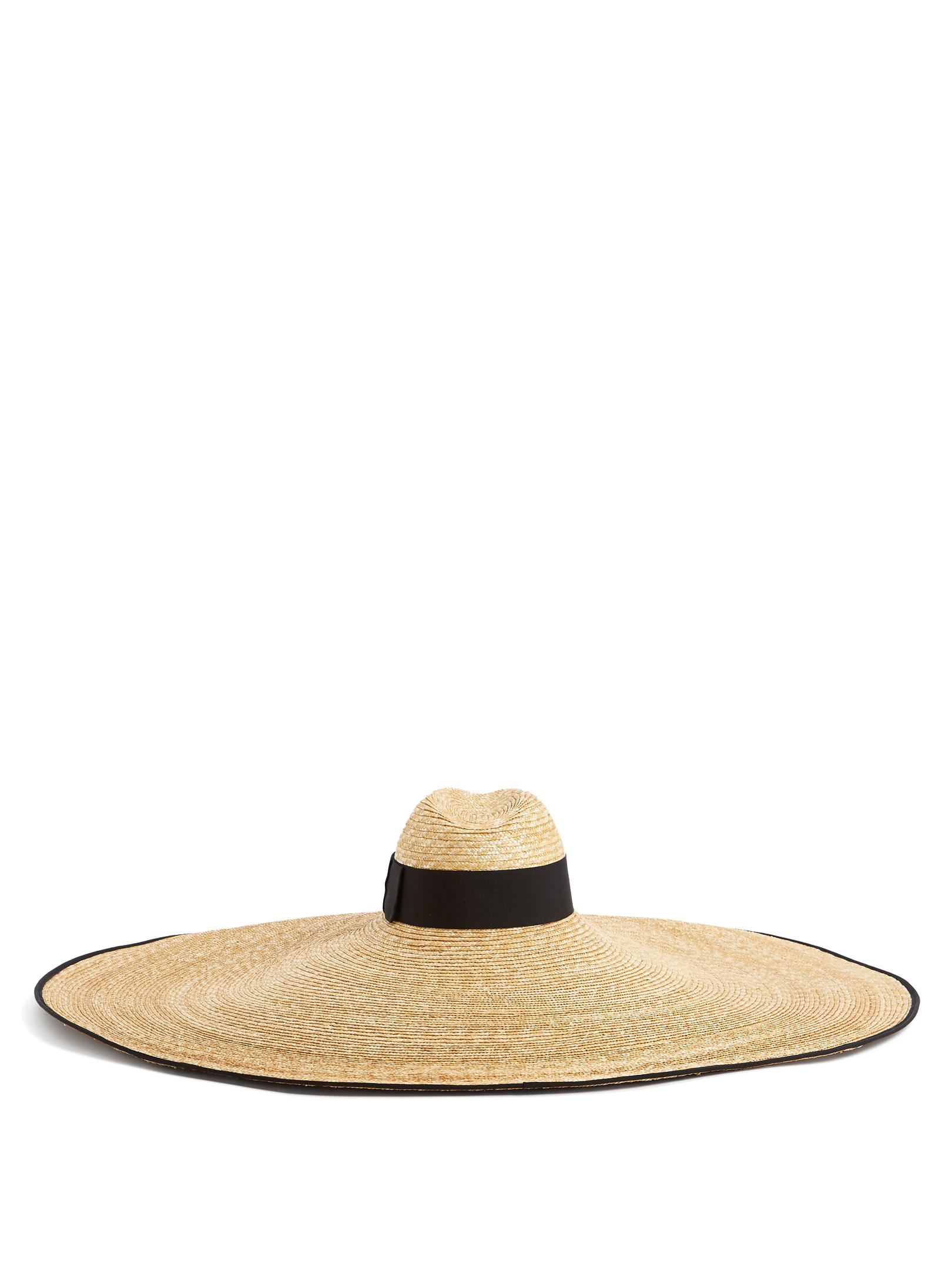 Gucci Oversized-brim Straw Hat in Natural | Lyst