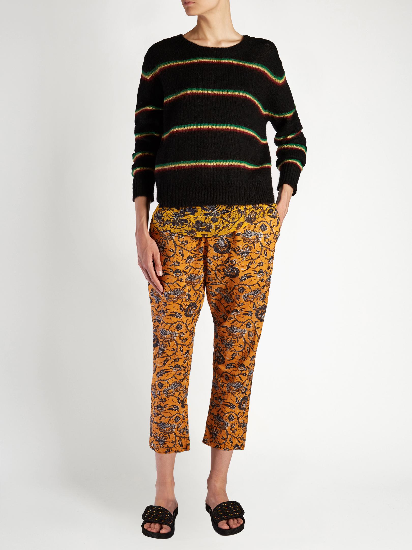 isabel marant woven slide sandals