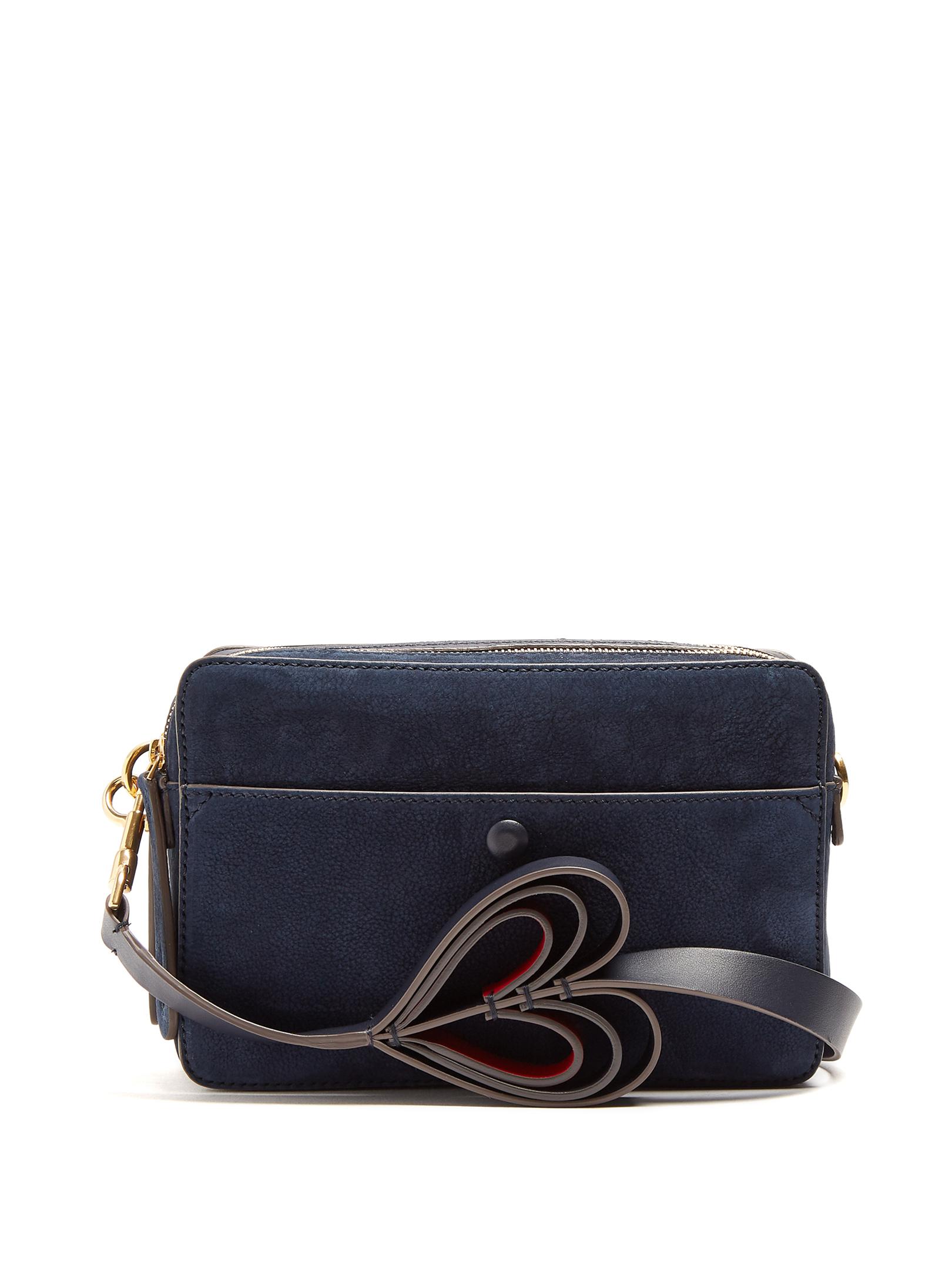 Anya Hindmarch Double Stack Leather Cross-body Bag in Blue | Lyst
