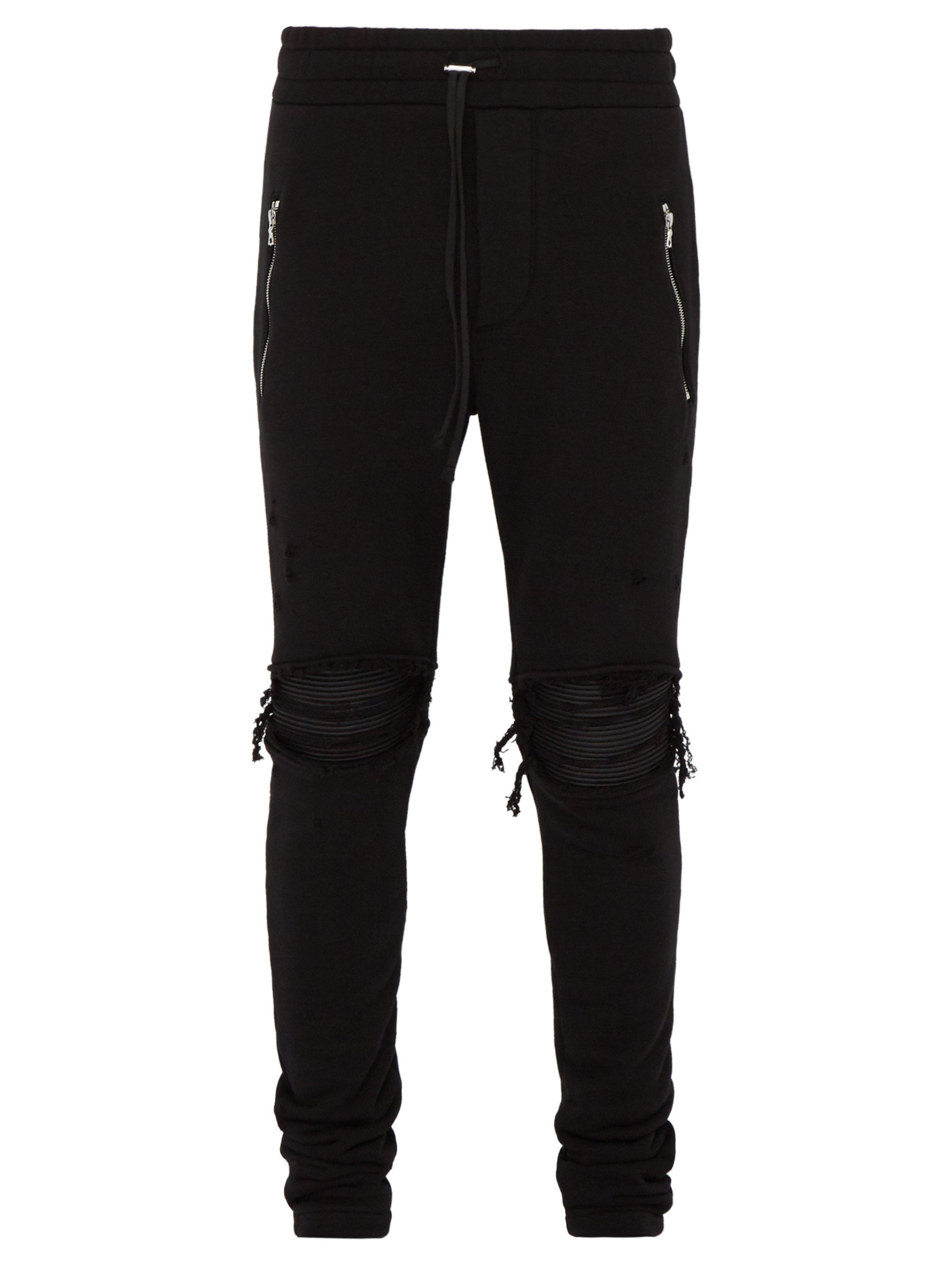 Amiri Cotton Mx1 Moto Sweatpants in Black for Men - Save 3% - Lyst