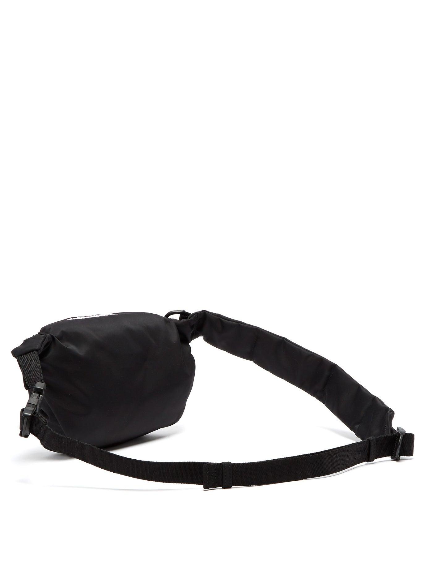 Balenciaga Synthetic Wfp Embroidered Nylon Belt Bag in Black for Men Lyst