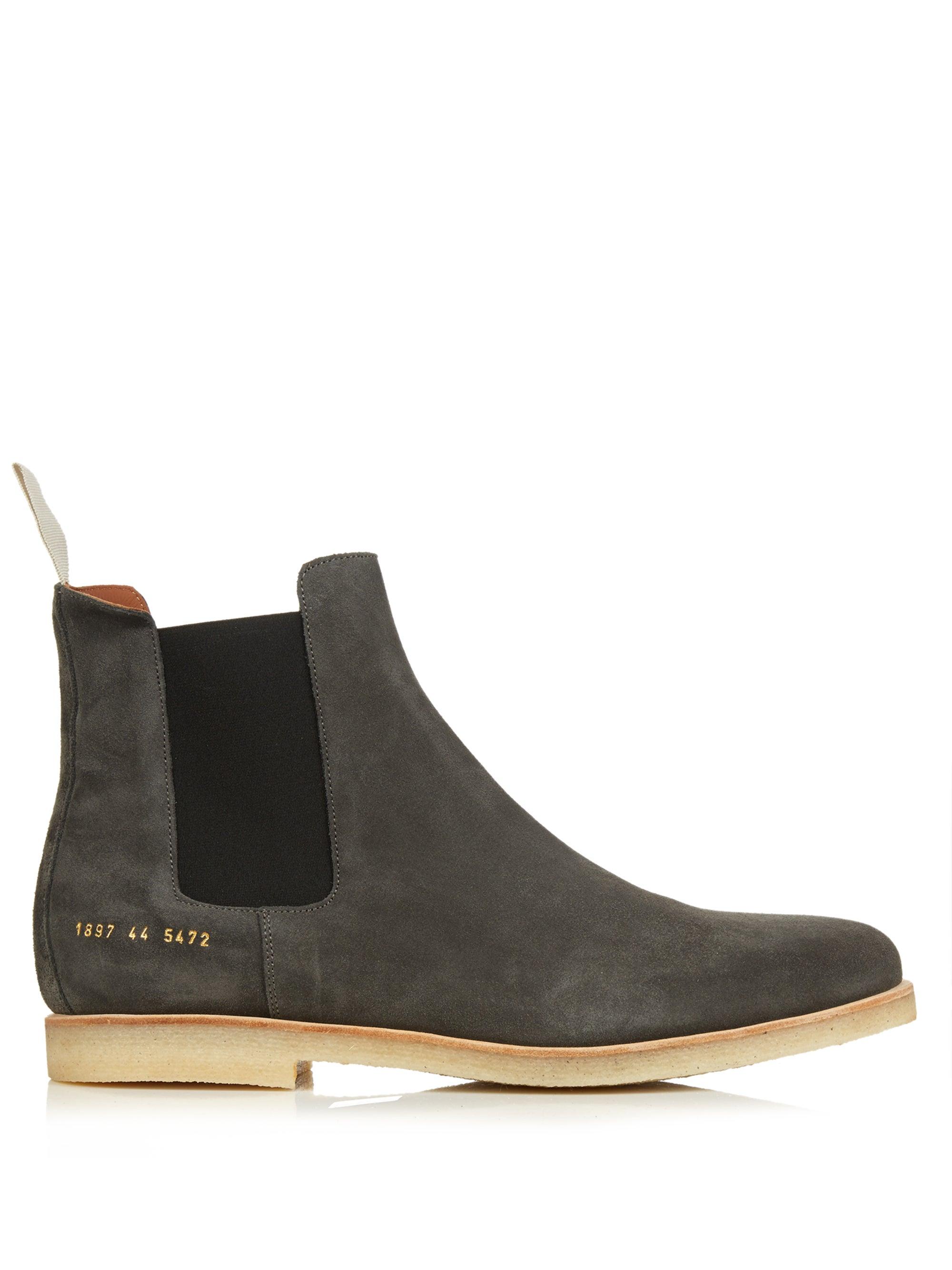 Utrolig nyheder Troubled Common Projects Leather Classic Chelsea Boots in Dark Grey (Black) for Men  - Lyst