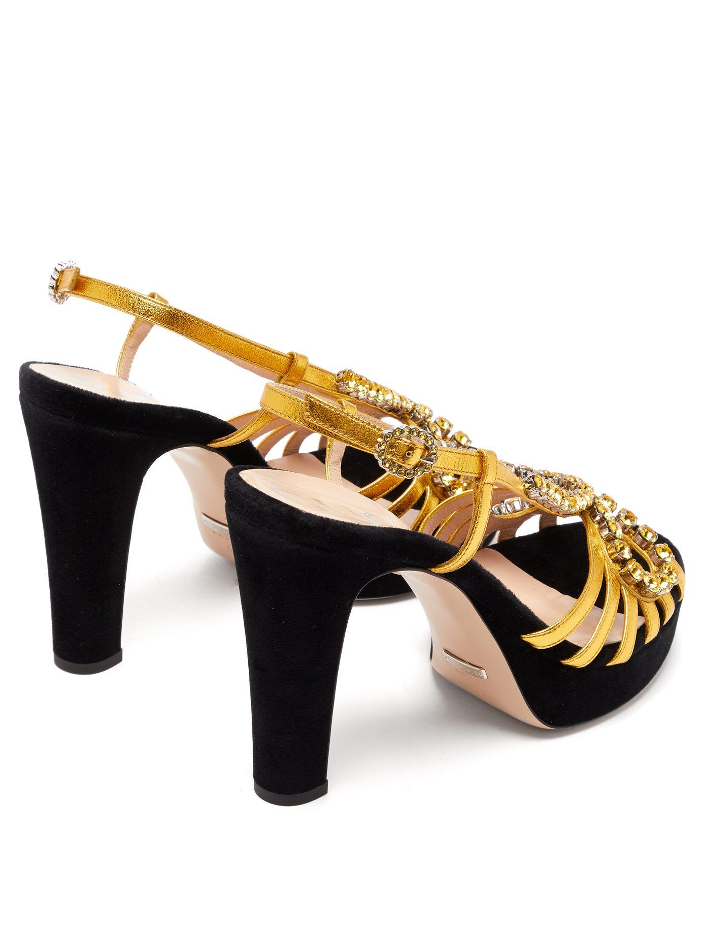 Gucci Crystal Embellished Velvet 