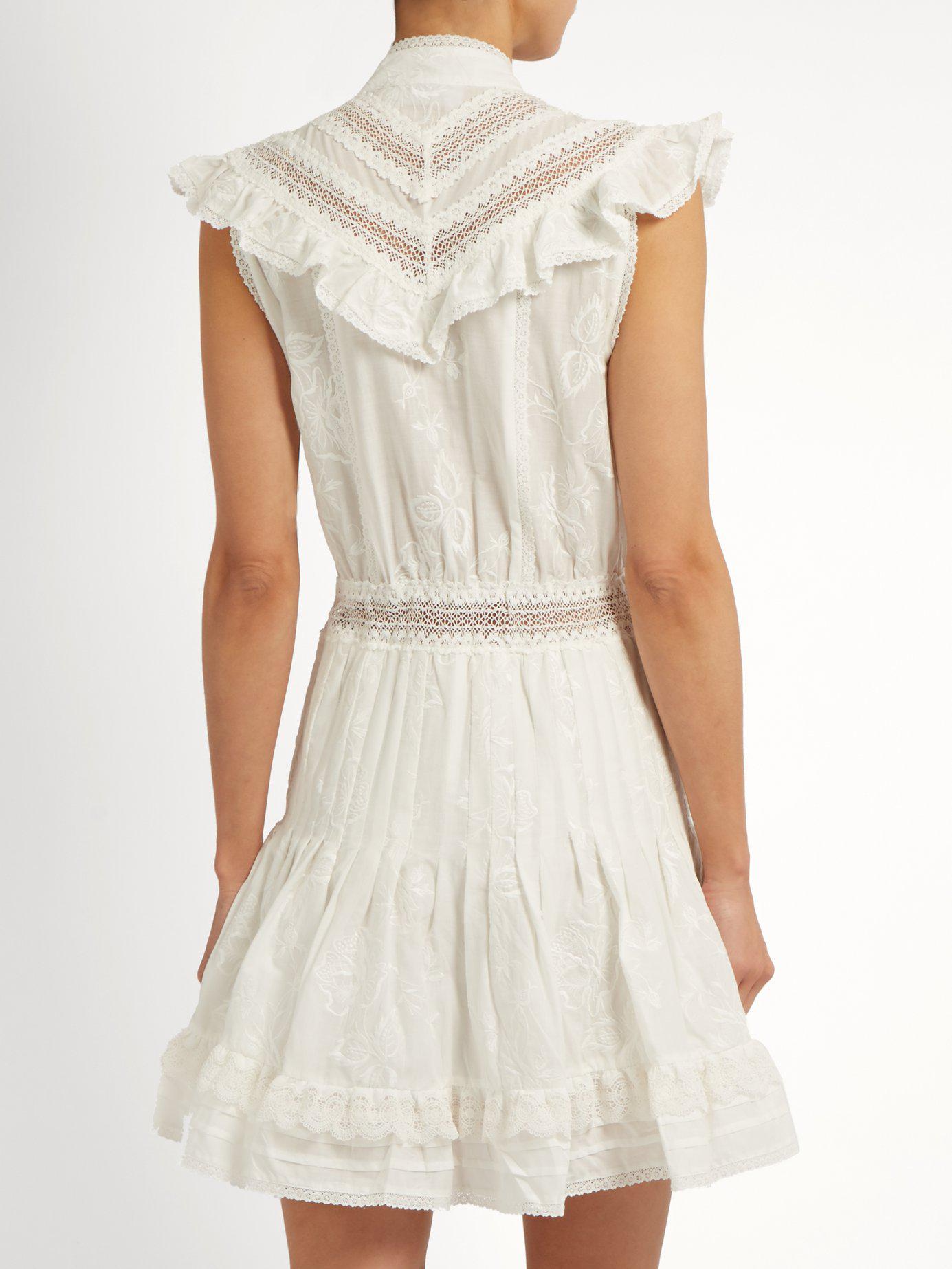 zimmermann flutter lace dress