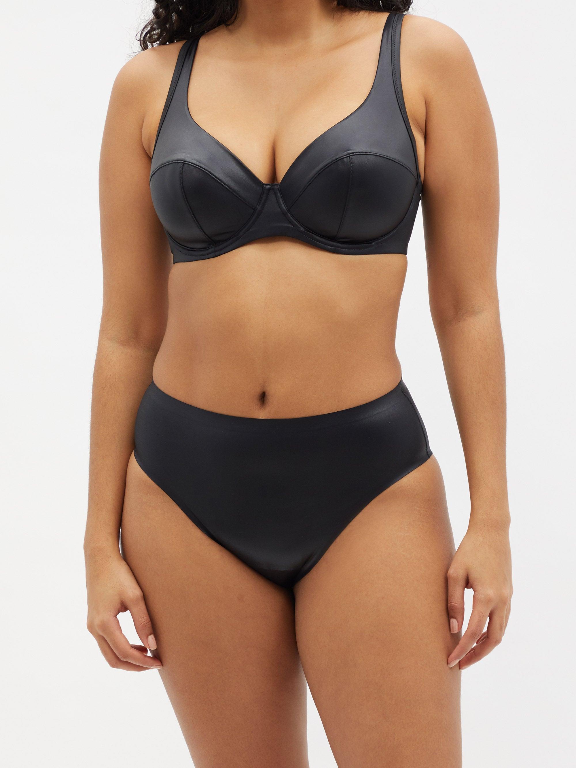 Agent Provocateur Paige Underwired High-shine Jersey Bra in Black - Lyst
