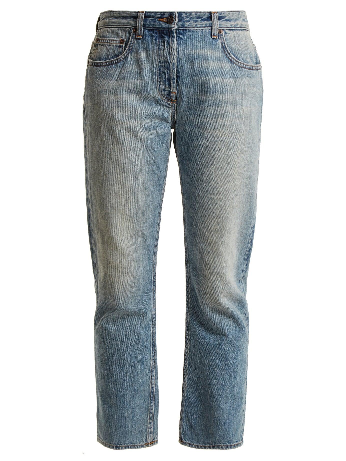 The Row Denim Ashland Mid-rise Straight-leg Jeans in Denim (Blue) - Lyst