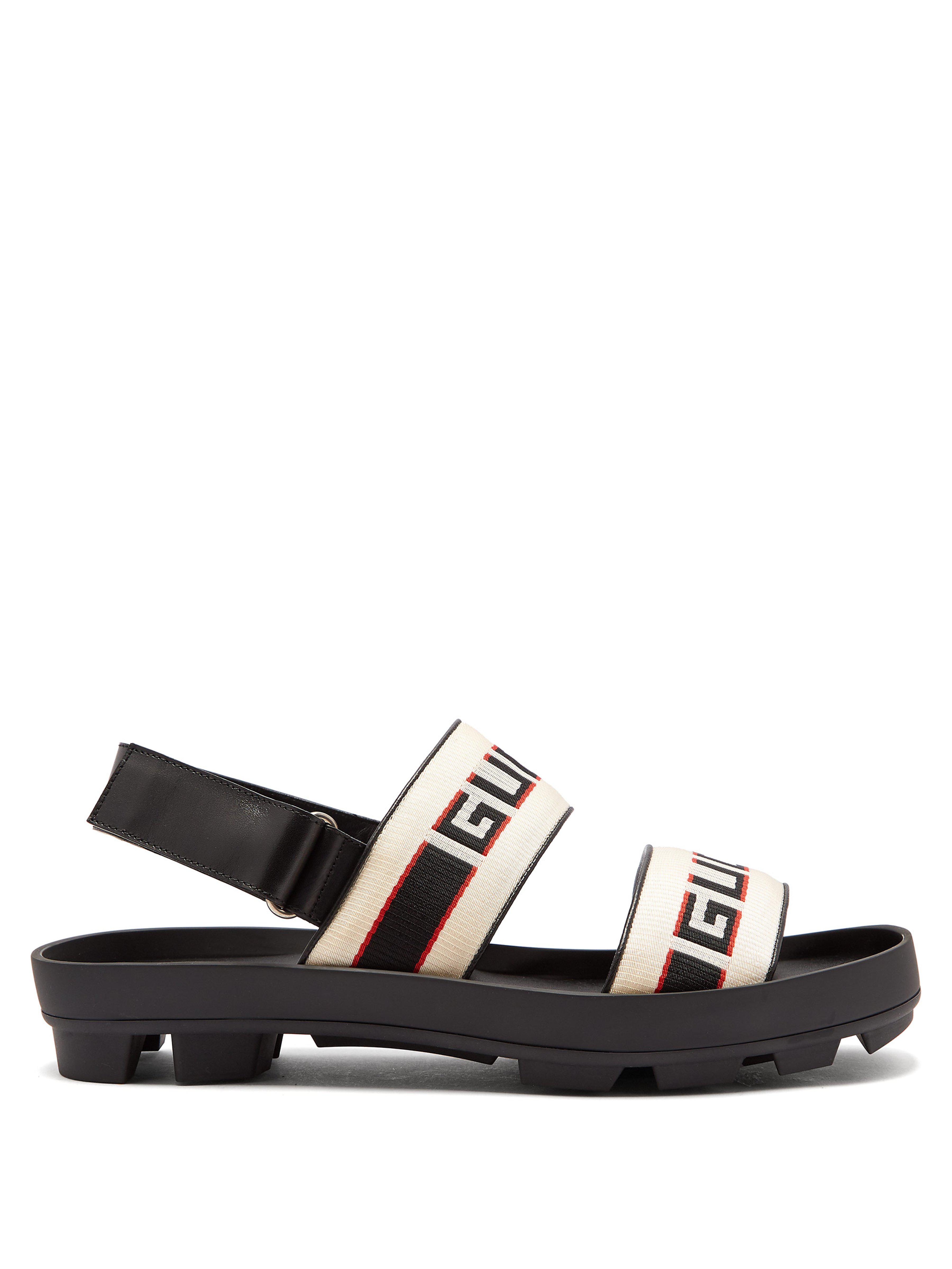 gucci stripe sandals