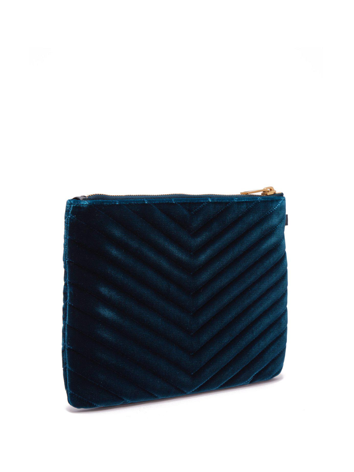 Saint Laurent Lou Quilted Velvet 