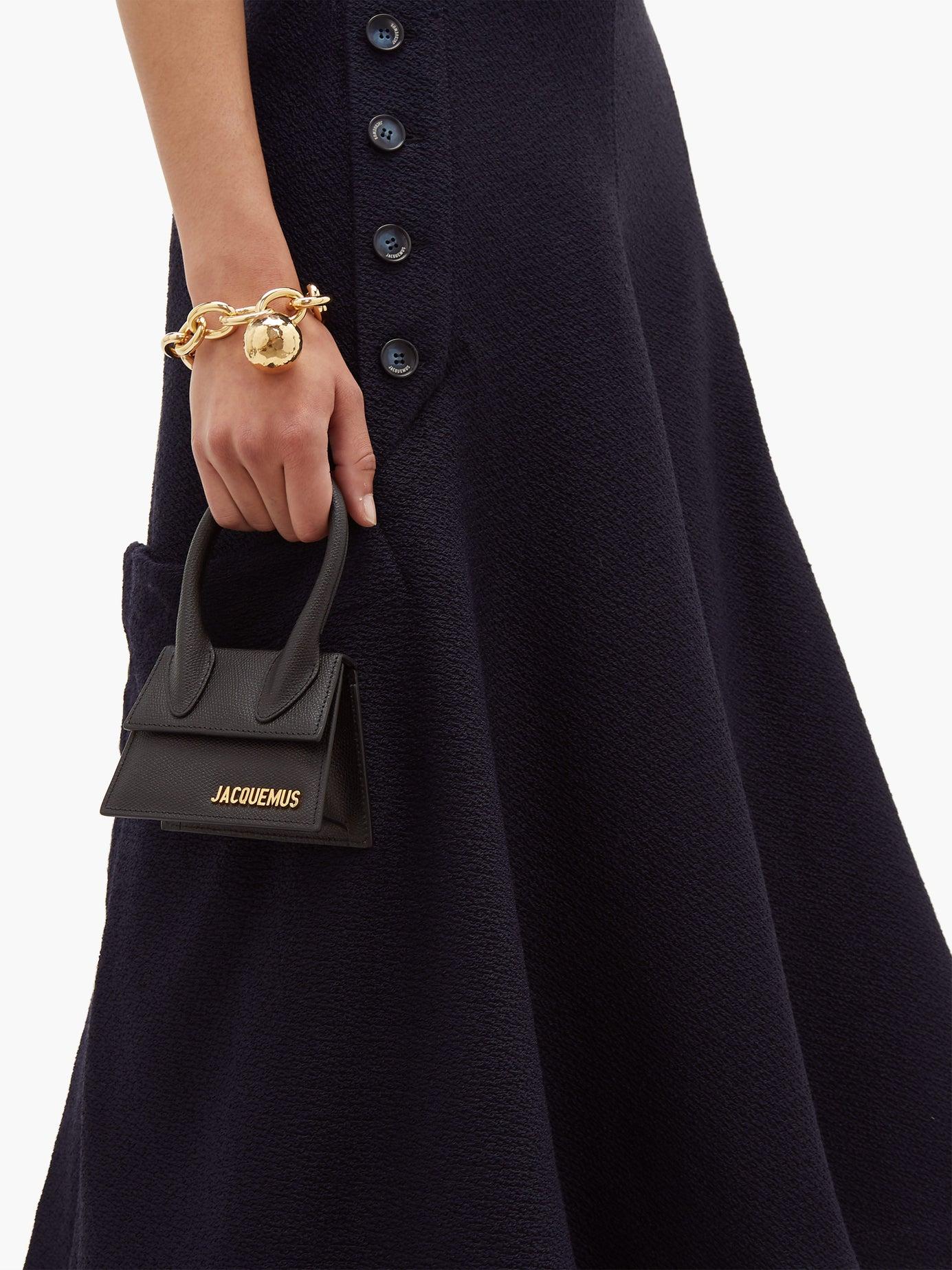 Jacquemus Le Chiquito Grained Leather Cross Body Bag in Black Lyst