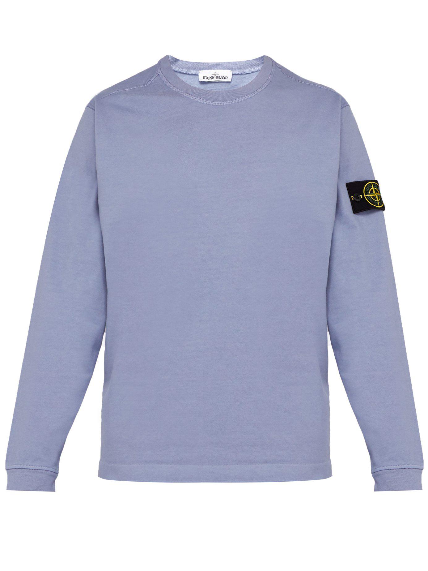 stone island light blue sweatshirt