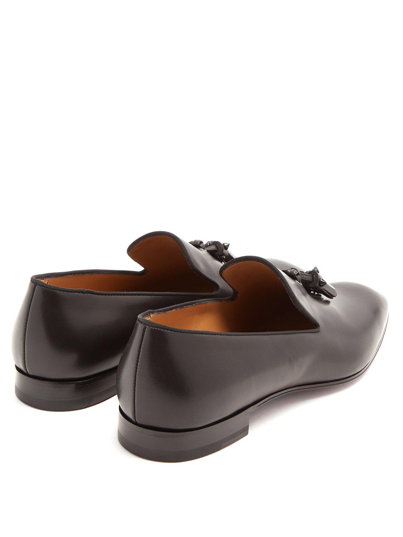 Christian Louboutin Dandelion Tassel Embellished Leather Loafer in 