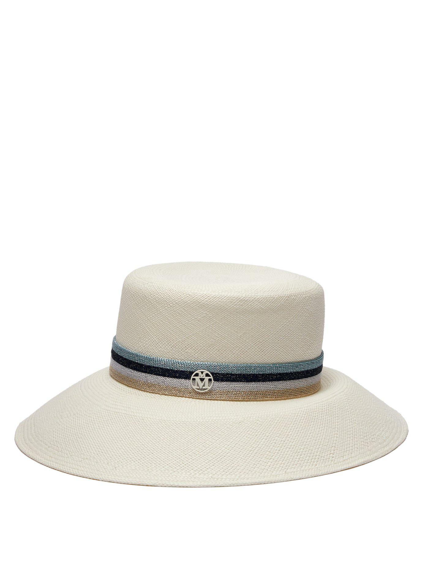 Maison Michel New Kendall Straw Hat in 