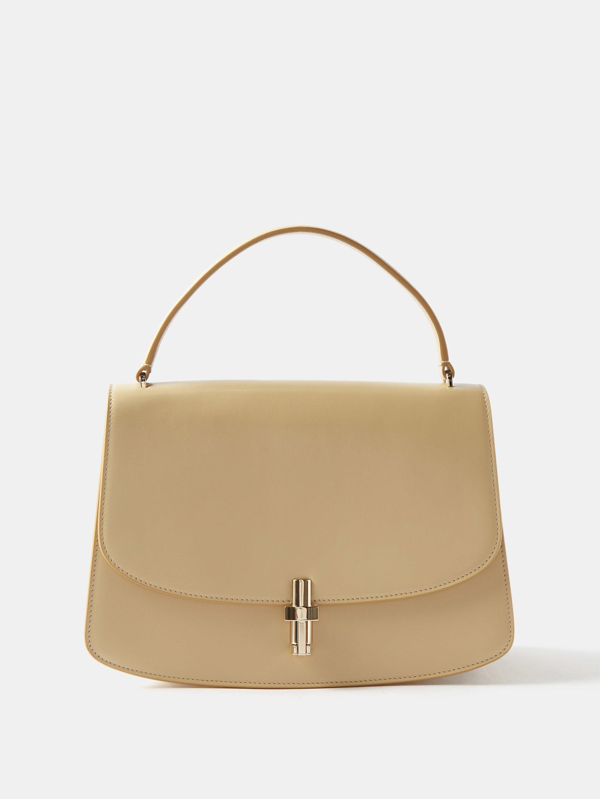The Row Sofia Leather Handbag in Natural Lyst