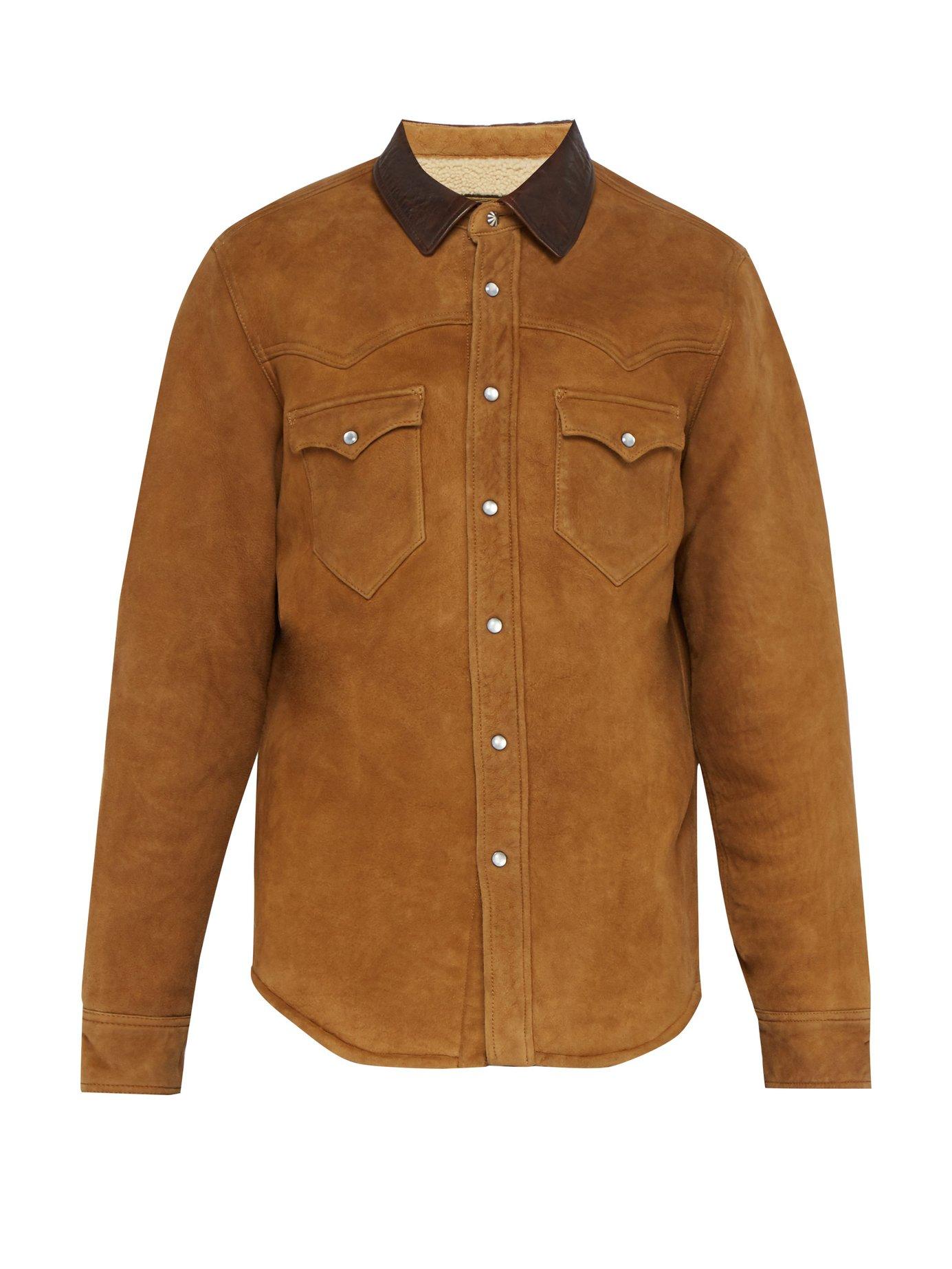 suede collar jacket