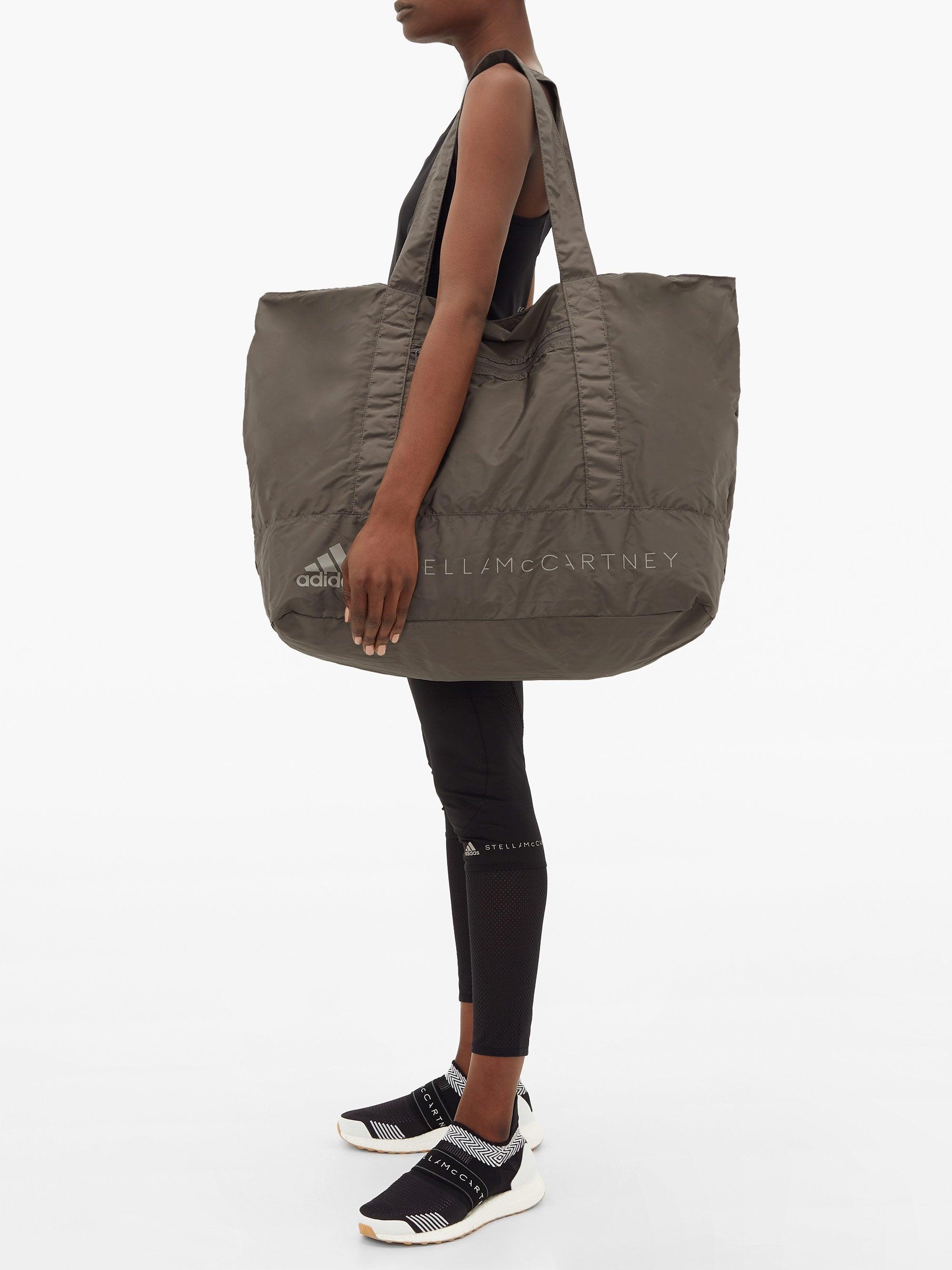 adidas By Stella McCartney Oversized Nylon Tote Bag in Gray | Lyst