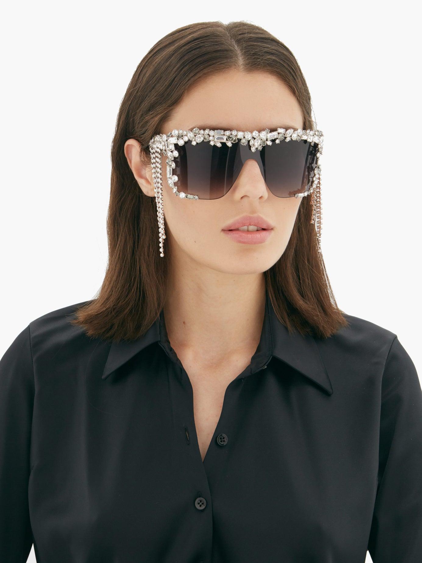 Givenchy Shower Swarovski Encrusted Sunglasses | Lyst