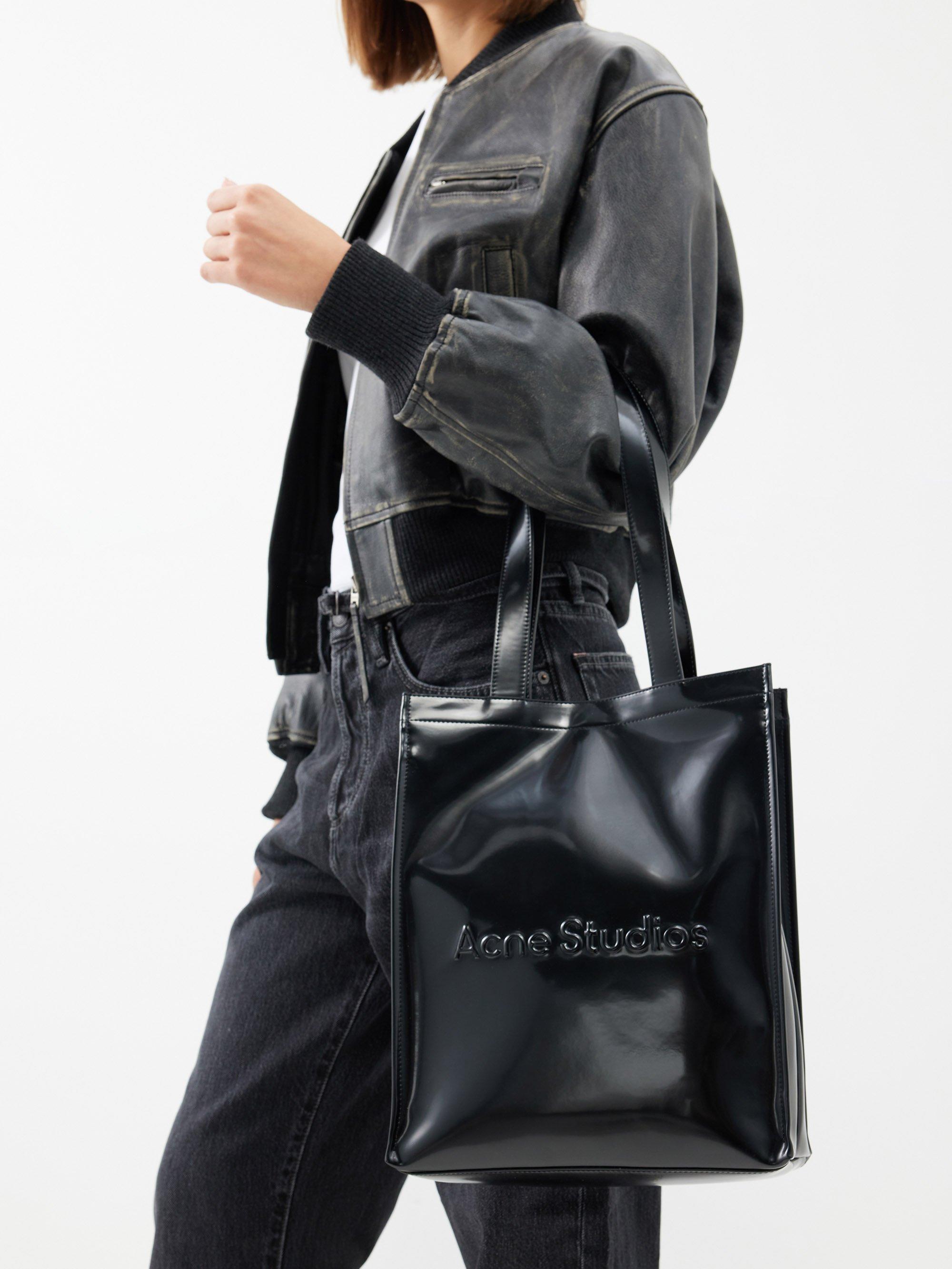 Acne Studios Black Logo Tote Bag