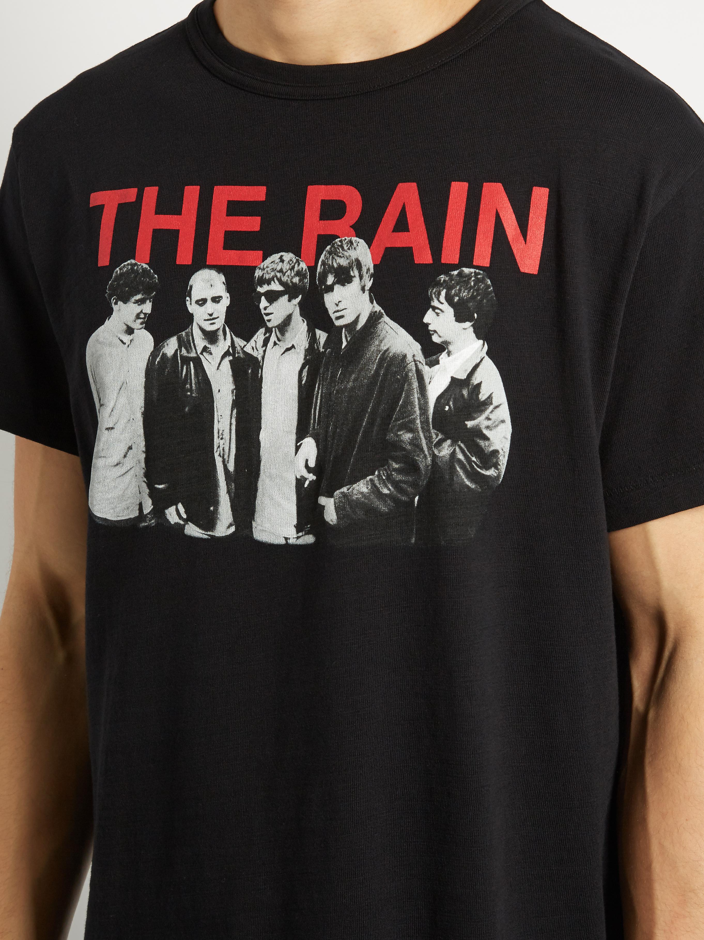 Off-White c/o Virgil Abloh The Rain Cotton-jersey T-shirt in Black for Men  - Lyst