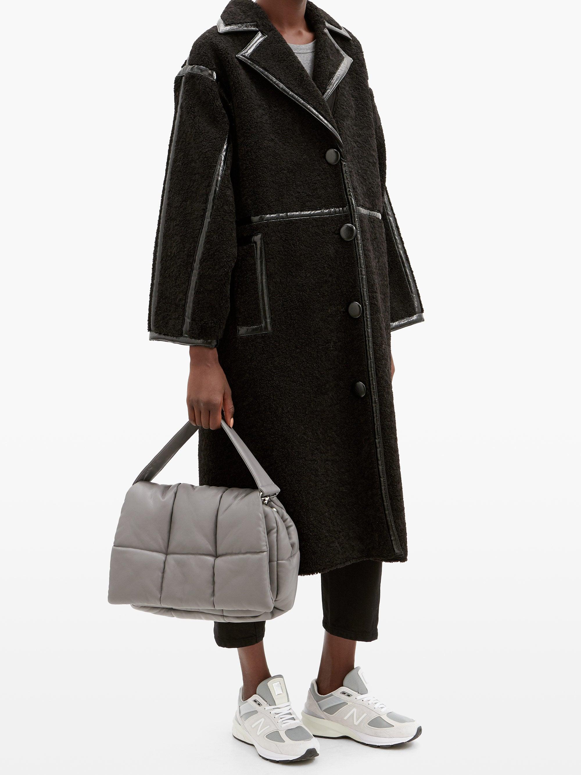 Stand studio wanda online faux leather clutch