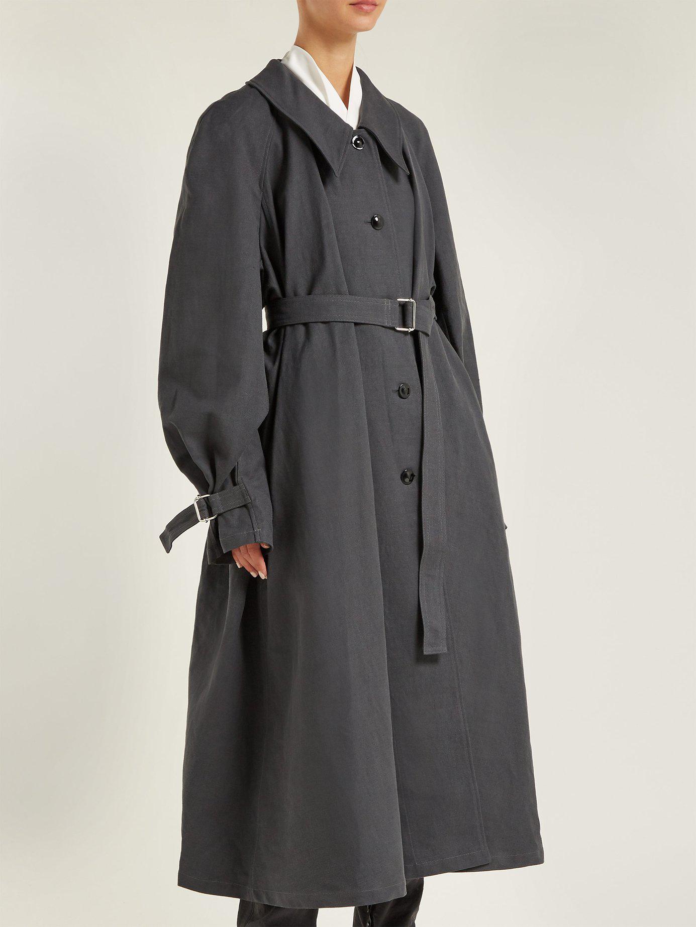dark grey long coat